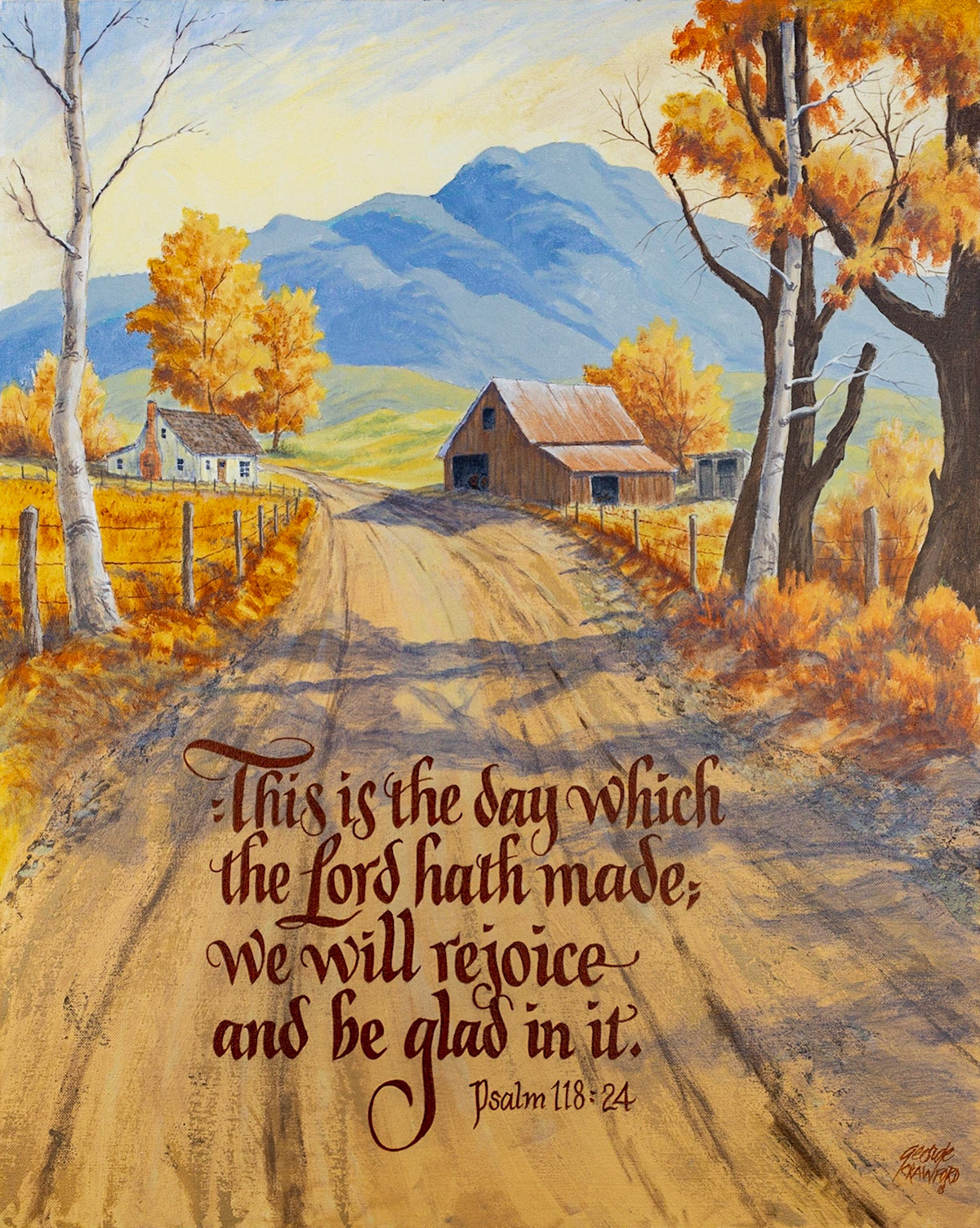 Joyful Day; Acrylic on Canvas; 30  x 24  inches;  © 2018