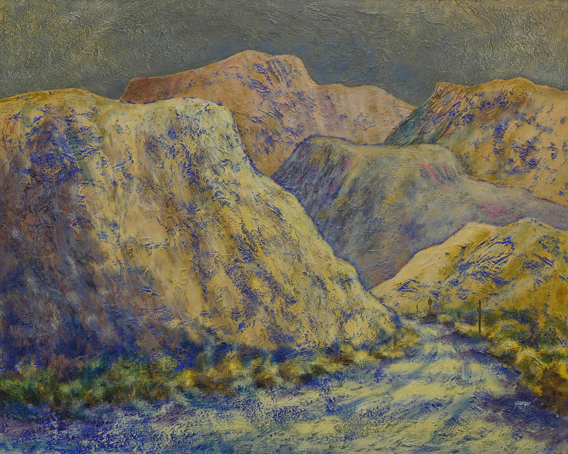 Untitled {Desert Scene No. 2}; Acrylic on panel; 24 x 30 inches; © 2010