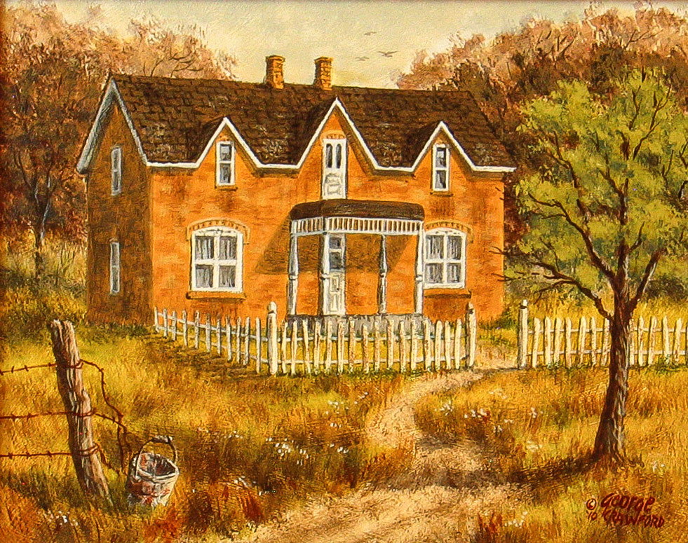 The Path to the Goodman Place; 8 x 10 inches; Acrylic on hardboard; © 2010