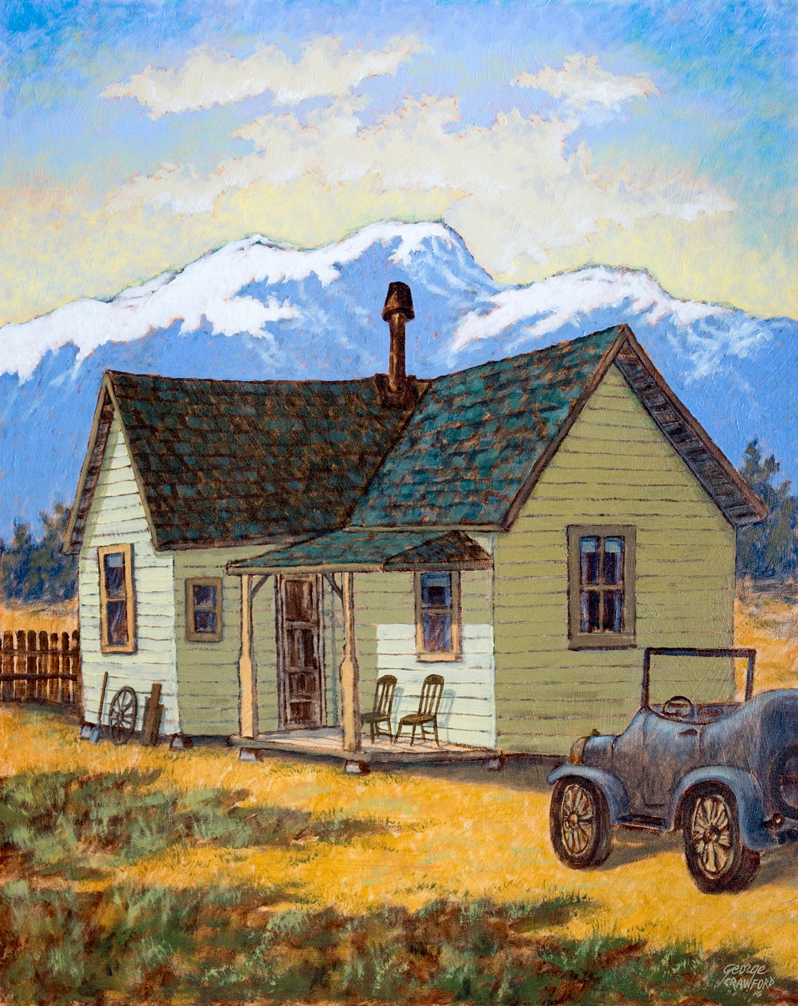 Old Folks at Home; Acrylic on canvas; 30  x 24  inches; © 2016