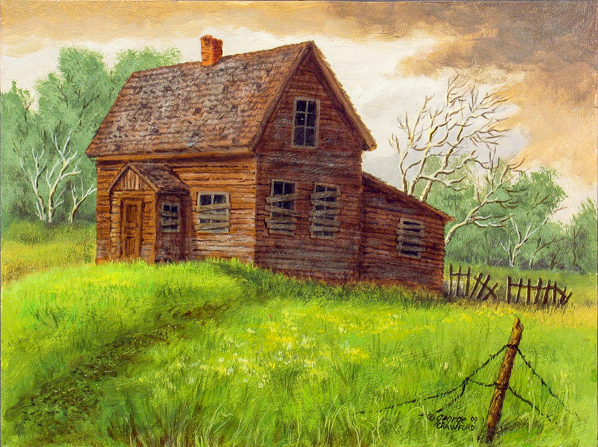 There's Been Better Days; 9 x 12 inches; Acrylic on panel; © 2009