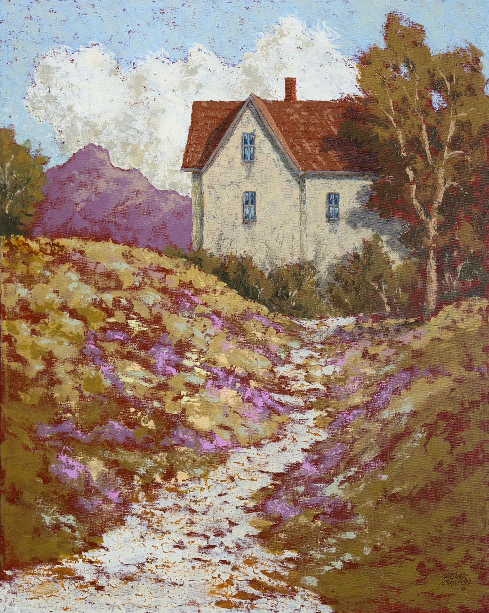 Wildflowers; Acrylic on Canvas; 30  x 24  inches; © 2015