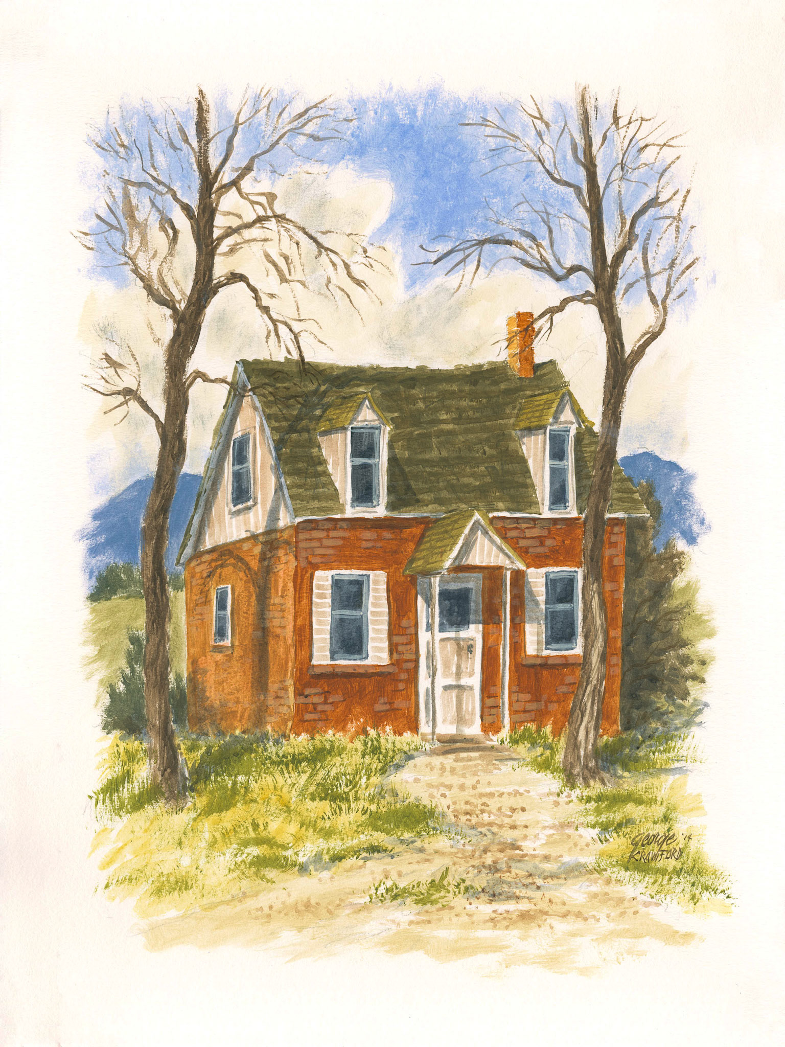 Untitled (Watercolor 14I); Acrylic watercolor on paper; 24 x 18 inches; © 2014