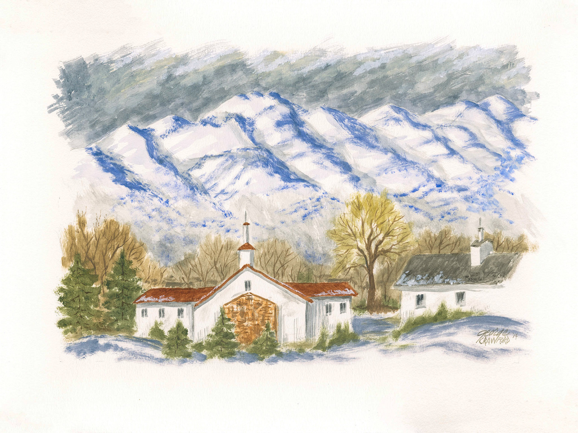 Untitled (Watercolor 14C); Acrylic watercolor on paper; 18 x 24 inches; © 2014