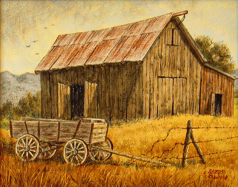 Awaiting the Horses; 8 x 10 inches; Acrylic on hardboard; © 2010