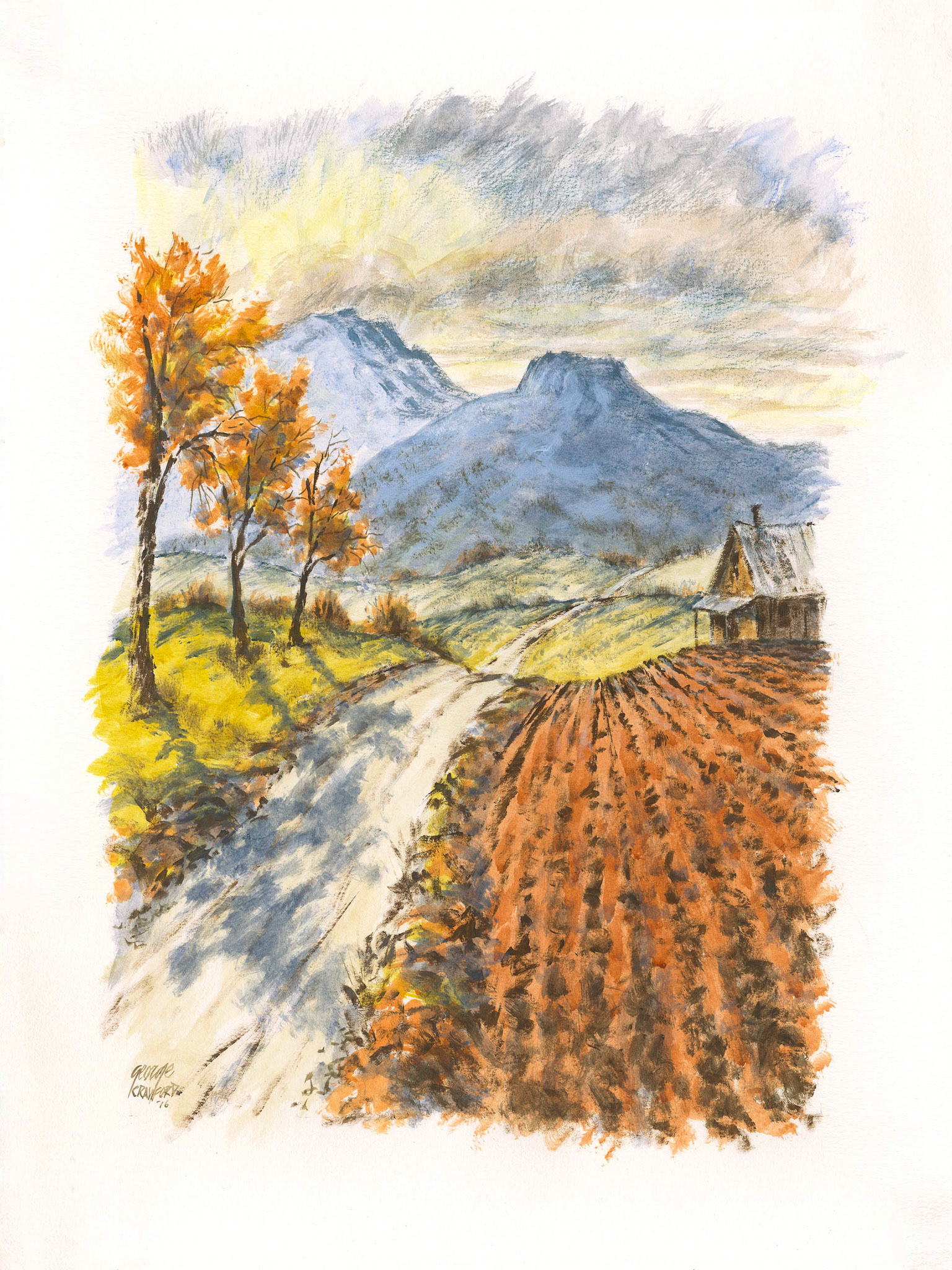 Untitled (Watercolor 16I); Acrylic watercolor on paper; 24 x 18 inches; © 2016