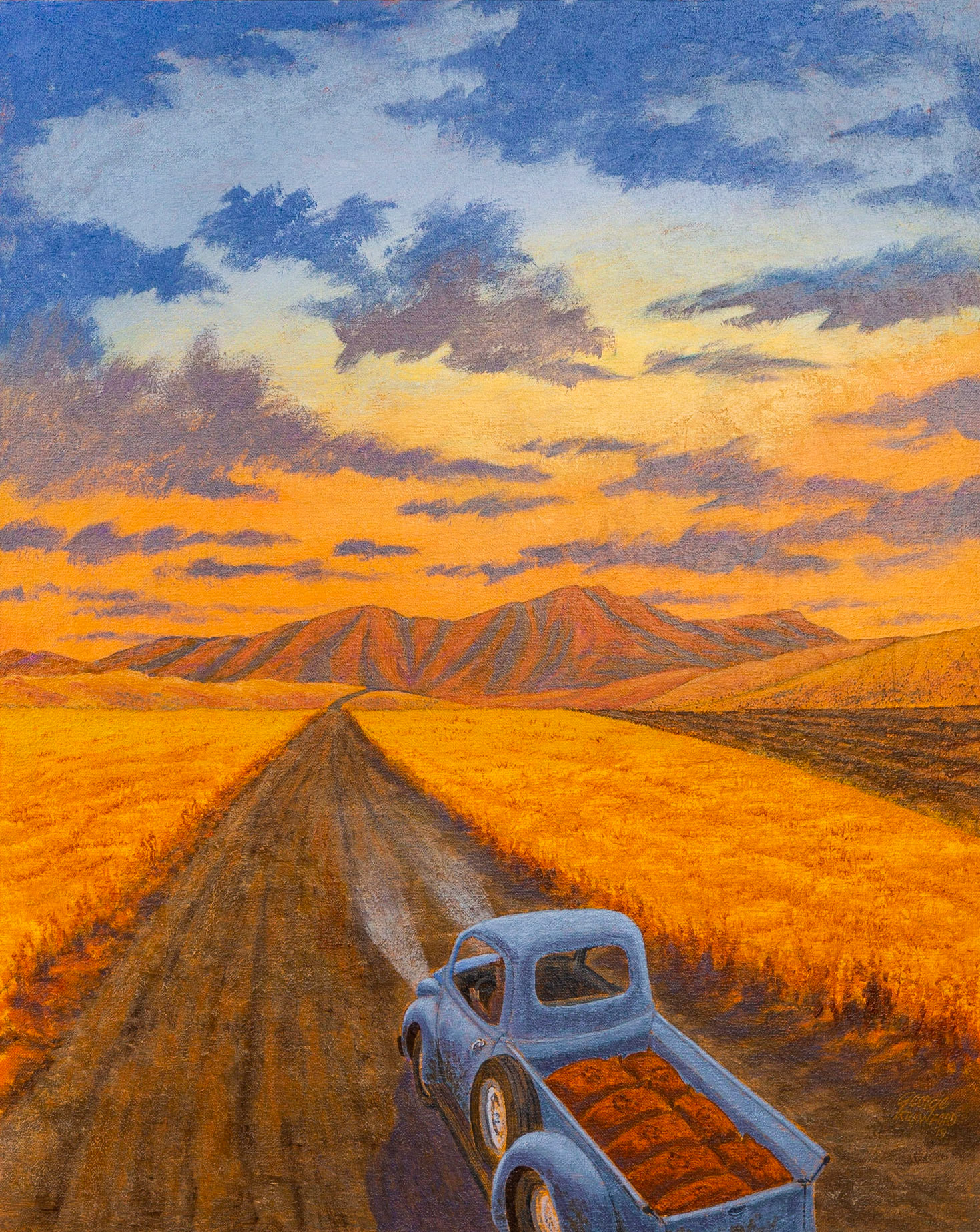 Heading Home; Acrylic on canvas; 30  x 24  inches; © 2019