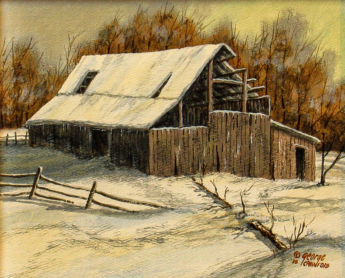 Only a Few Winters Left; 8 x 10 inches; Acrylic on hardboard; © 2010