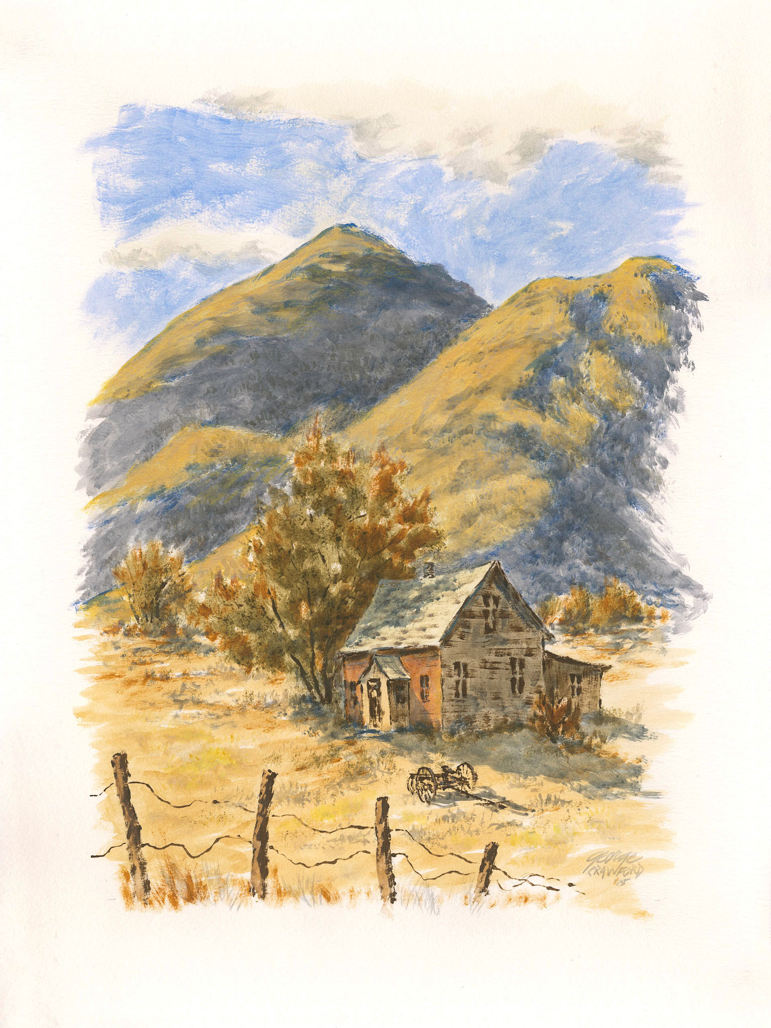 Untitled (Watercolor 15I); Acrylic watercolor on paper; 24 x 18 inches; © 2015