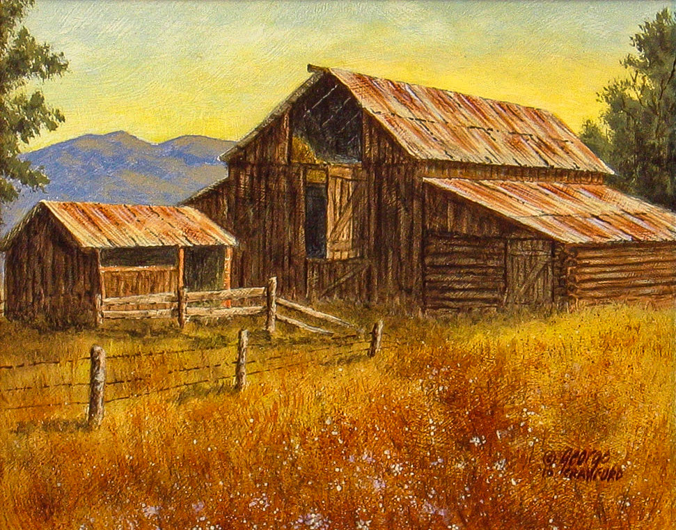 Back Country Morning; 8 x 10 inches; Acrylic on hardboard; © 2010