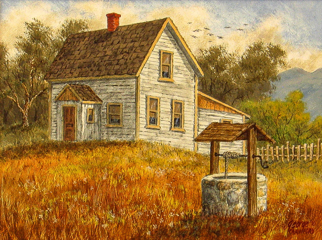 The Wishing Well; 9 x 12 inches; Acrylic on hardboard; © 2010