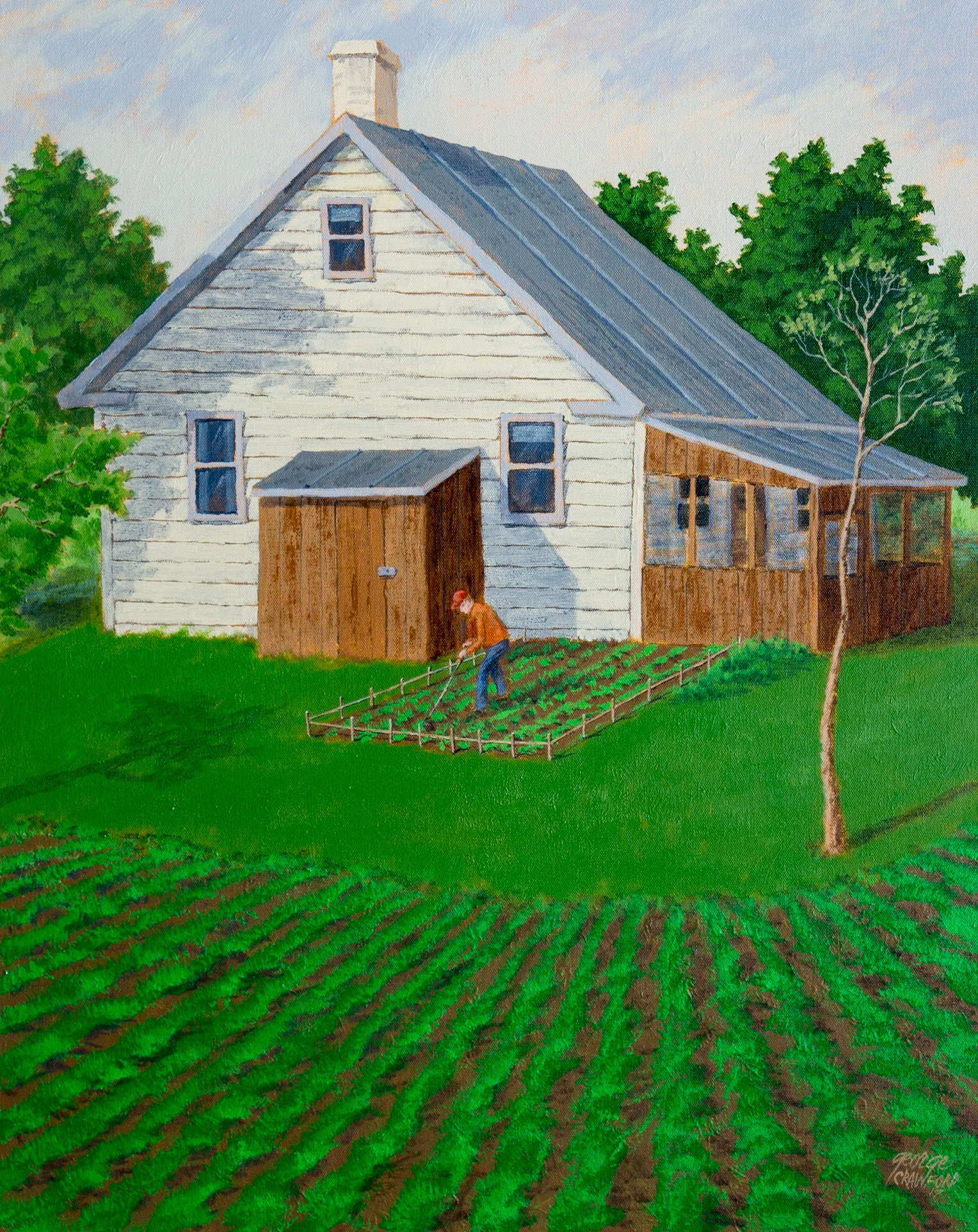 The Green Patch; Acrylic on Canvas; 30  x 24  inches; © 2017