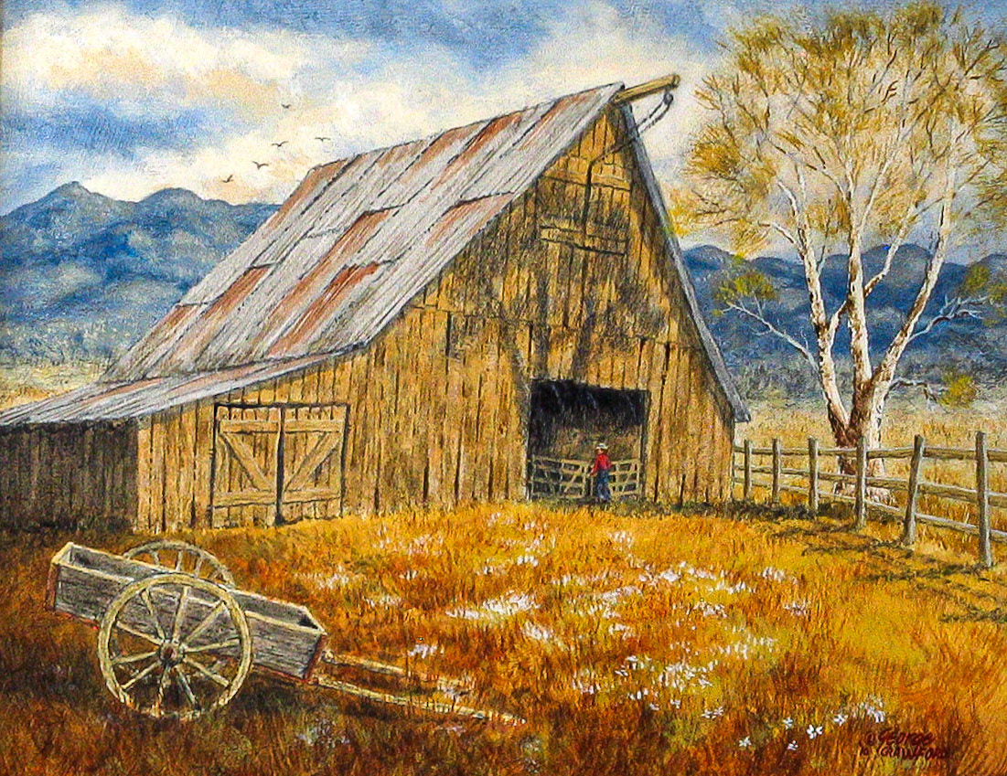 Morning Chores; Acrylic on panel; © 2011