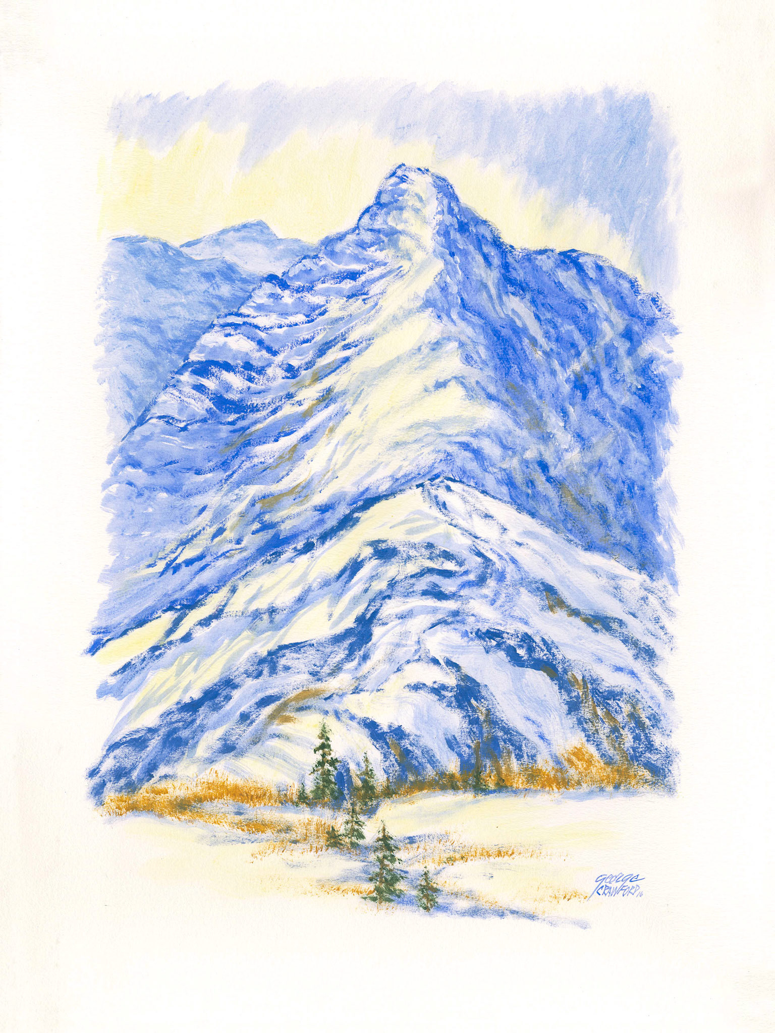 Untitled (Watercolor 16H); Acrylic watercolor on paper; 24 x 18 inches; © 2016