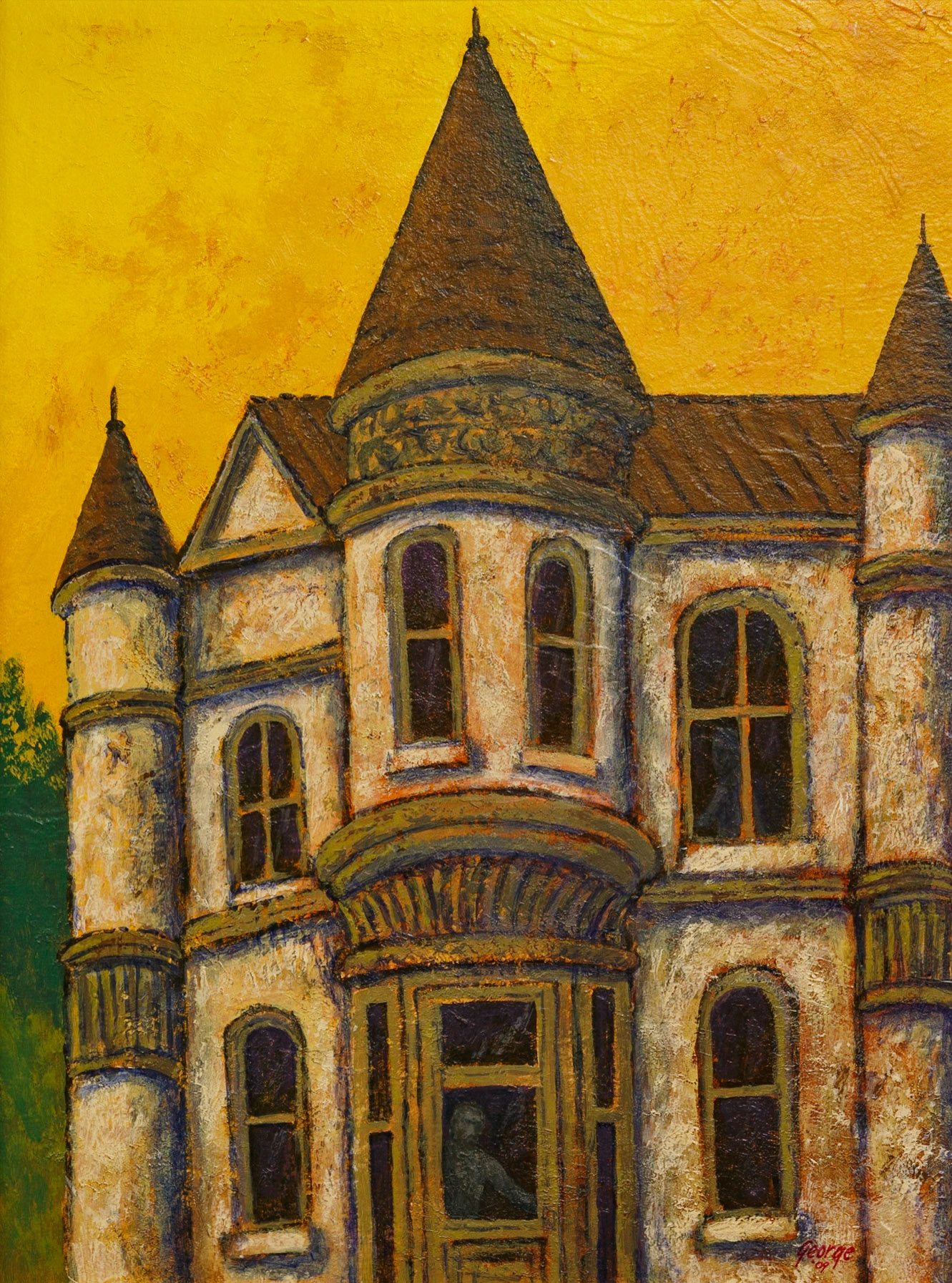 A Small Castle; Acrylic on panel; 24 x 18 inches; © 2009