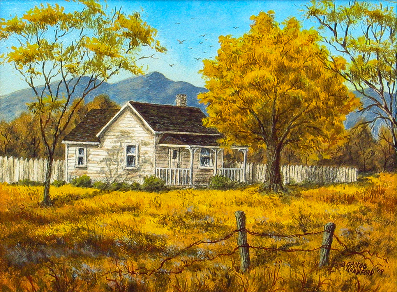 Autumn Gold; 9 x 12 inches; Acrylic on panel; © 2008