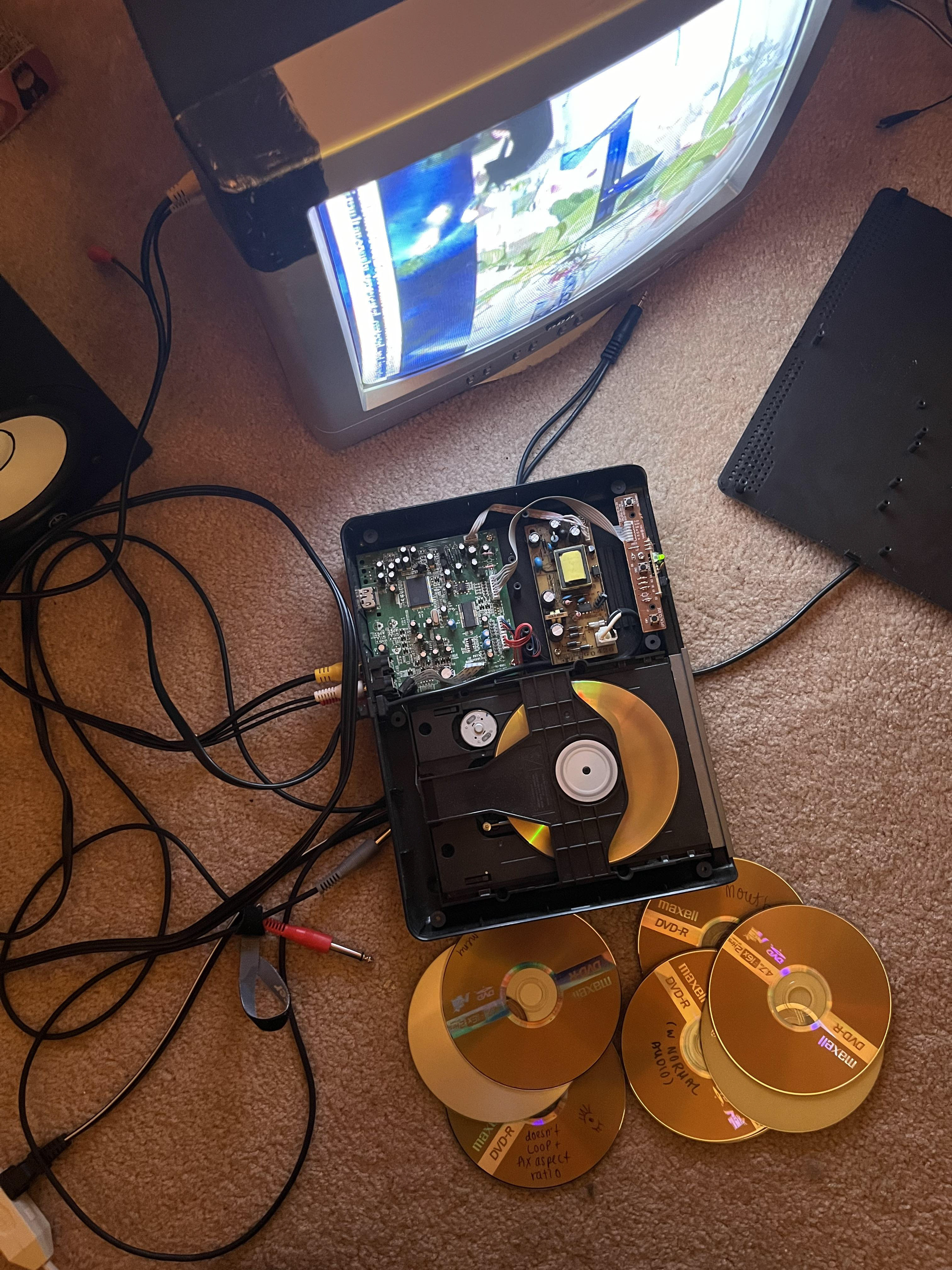 Process - burning + testing DVDs