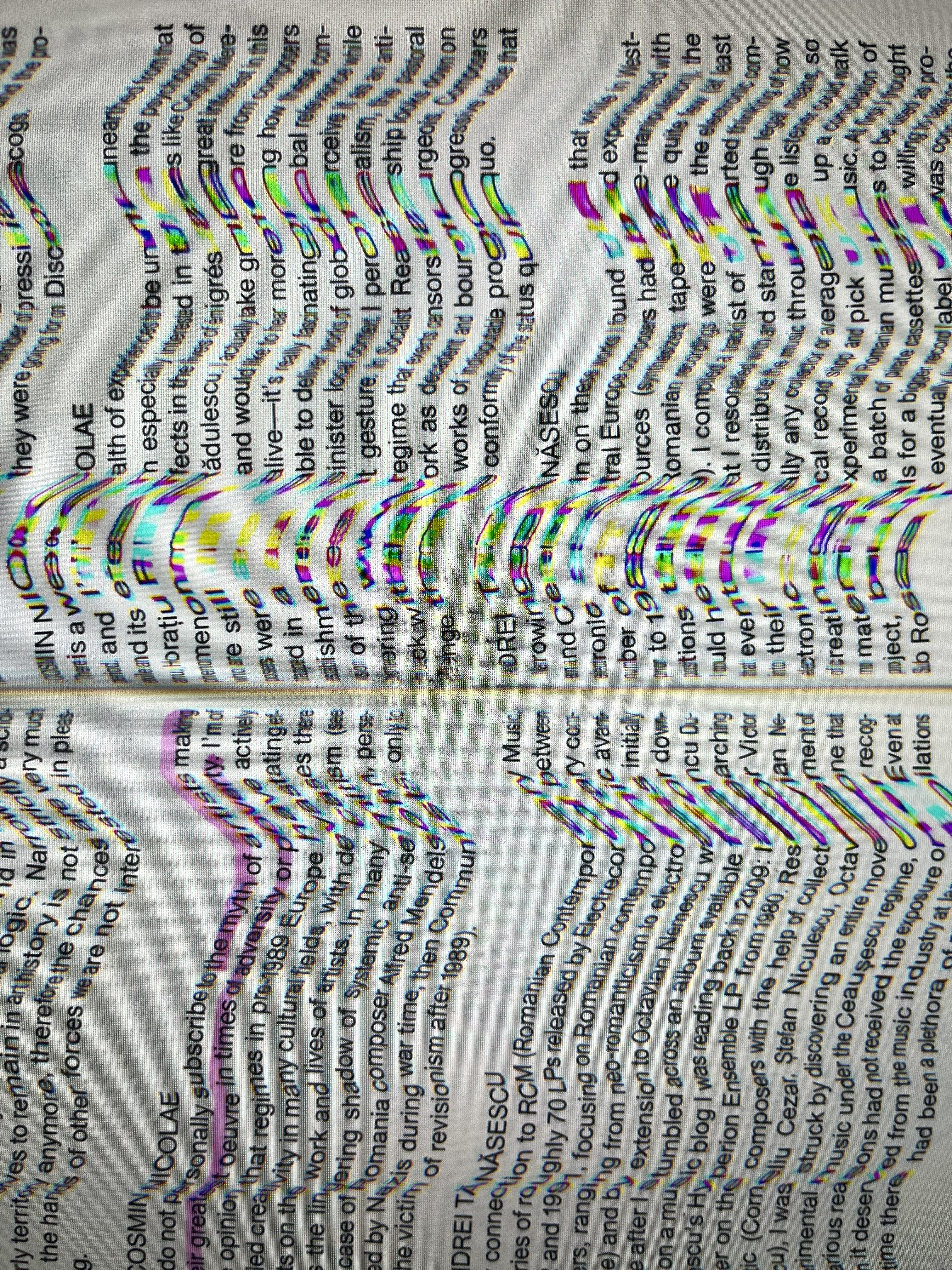 Distorted scan imagery
