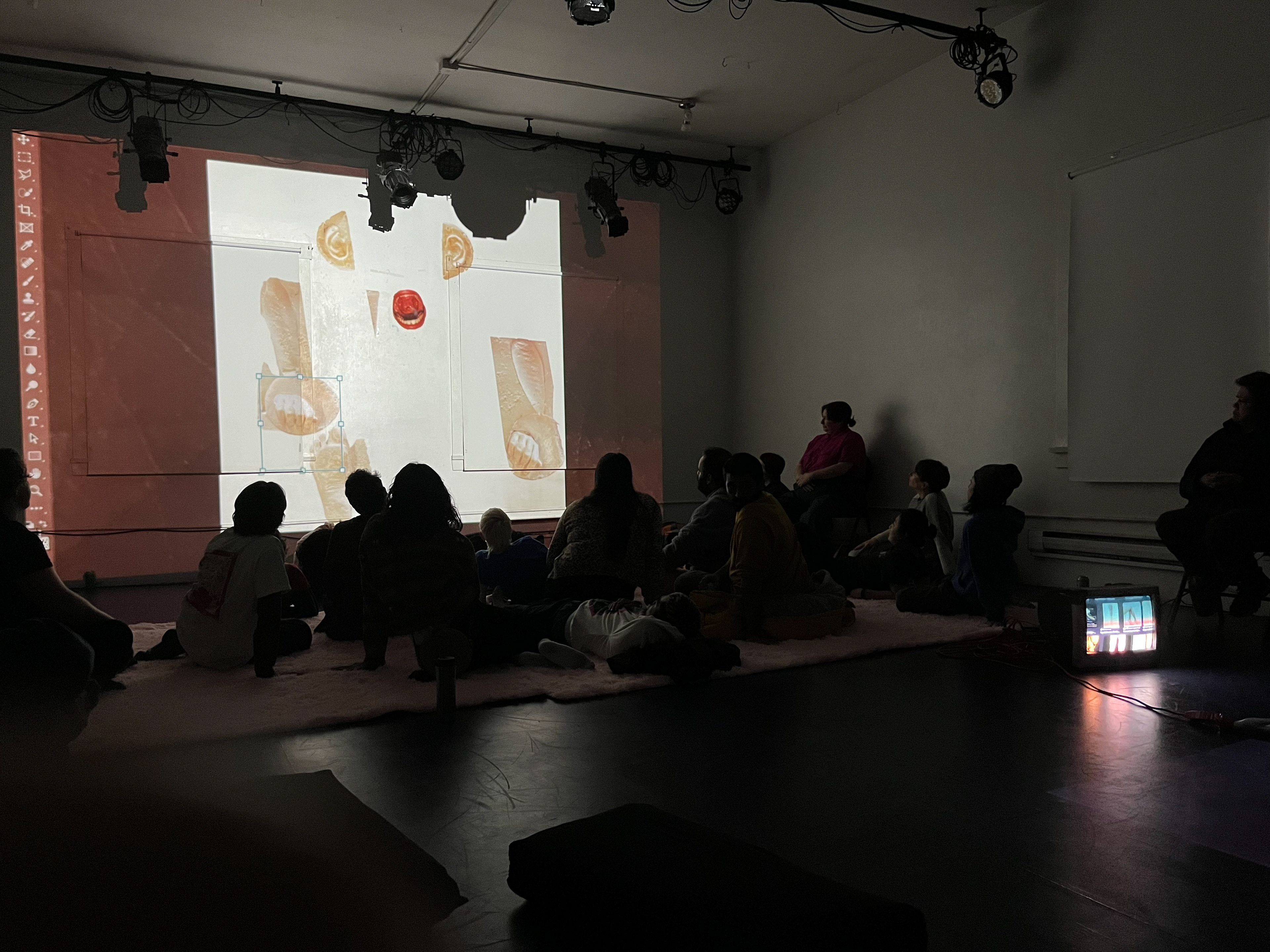 Wide angle side-view of installation