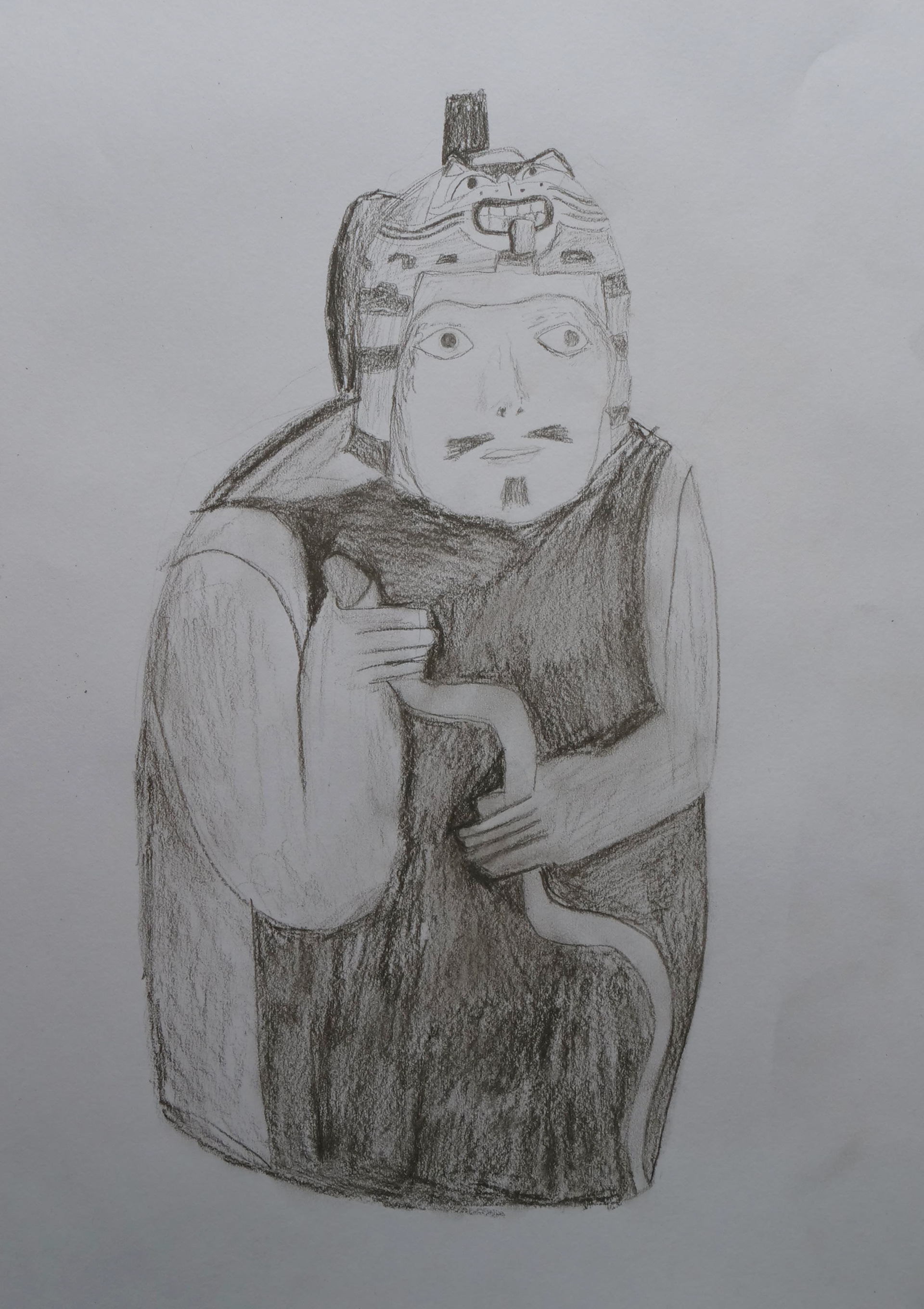 Drawing of a contributor.