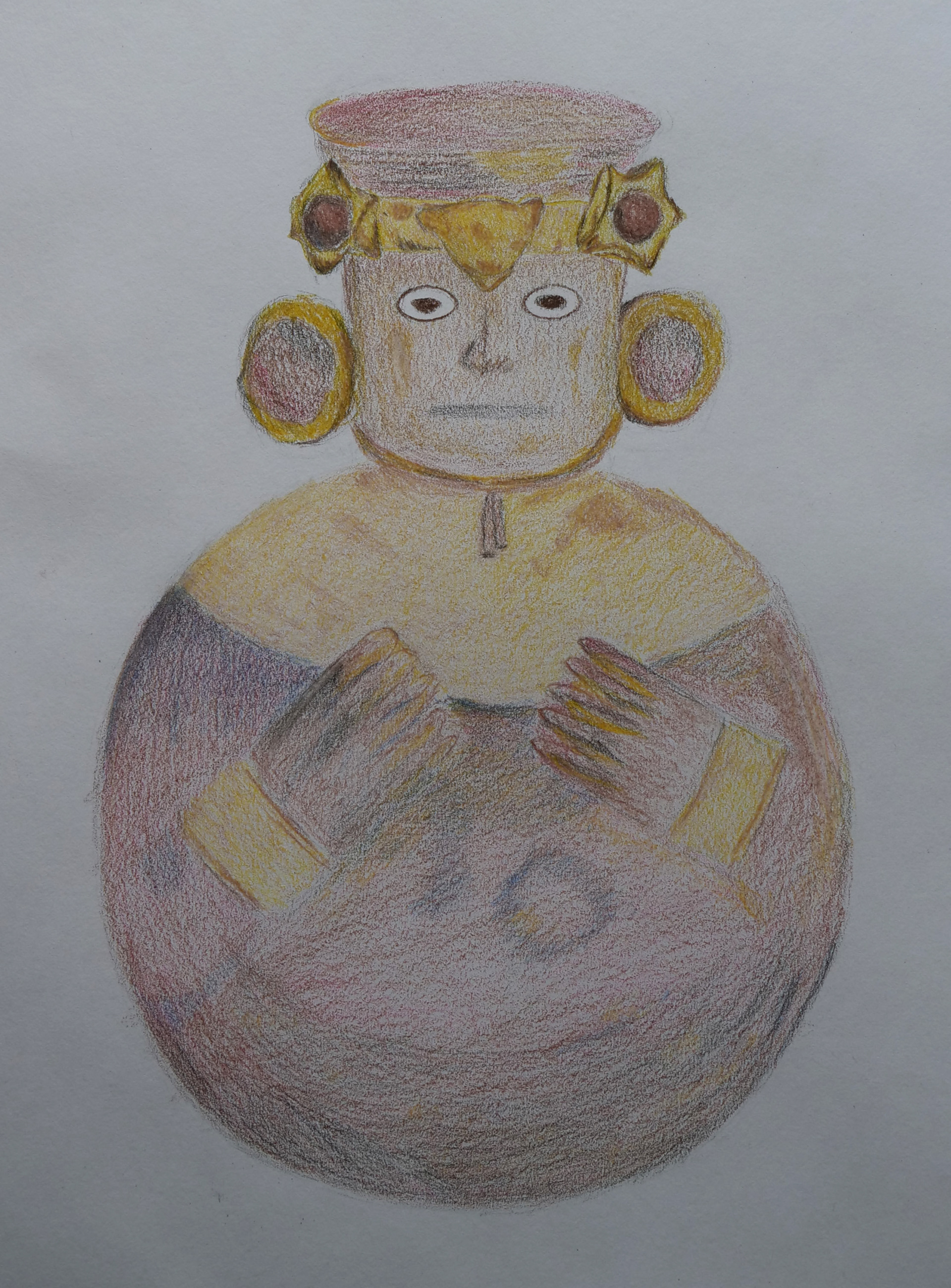 Drawing of a contributor.