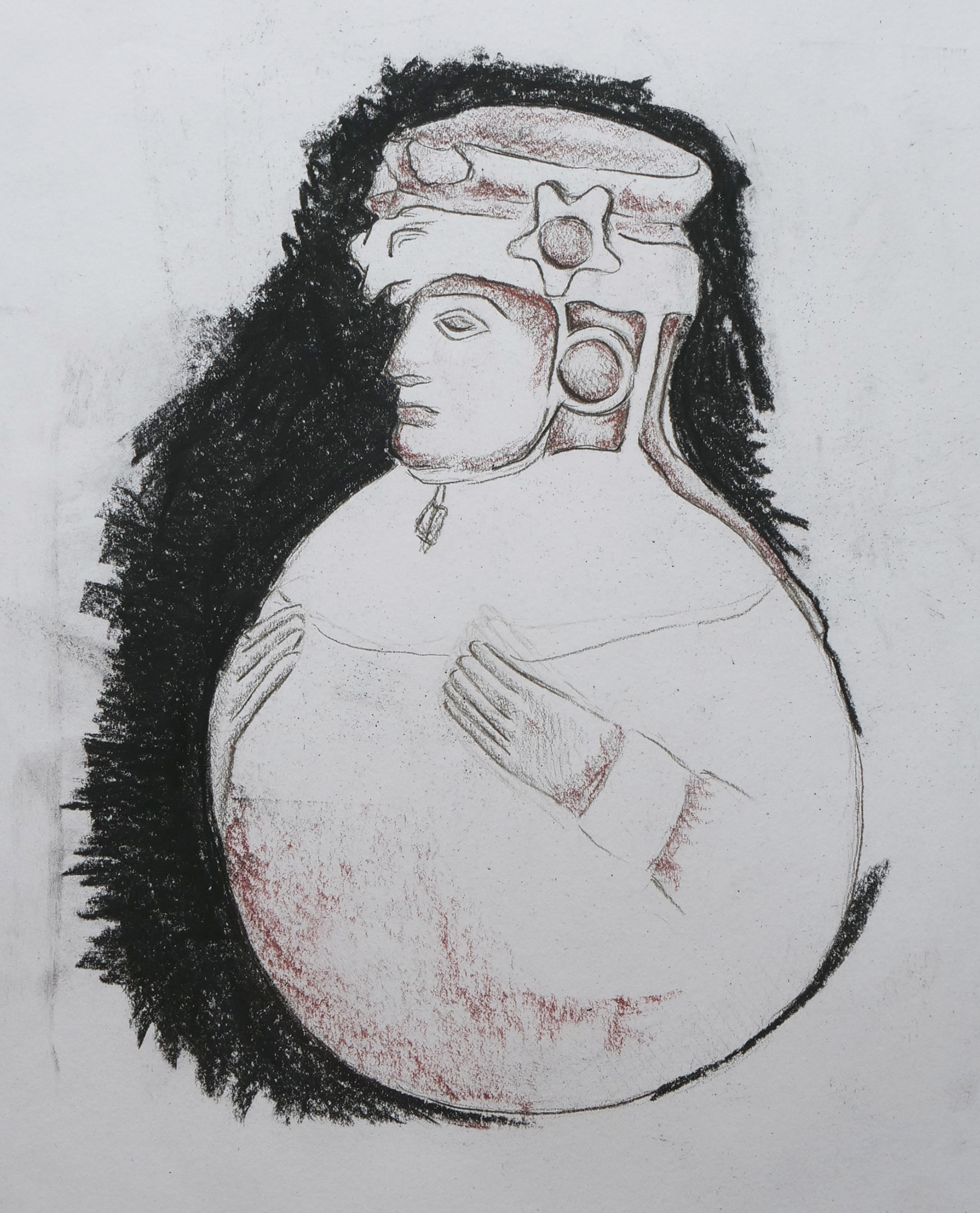 Drawing of a contributor.