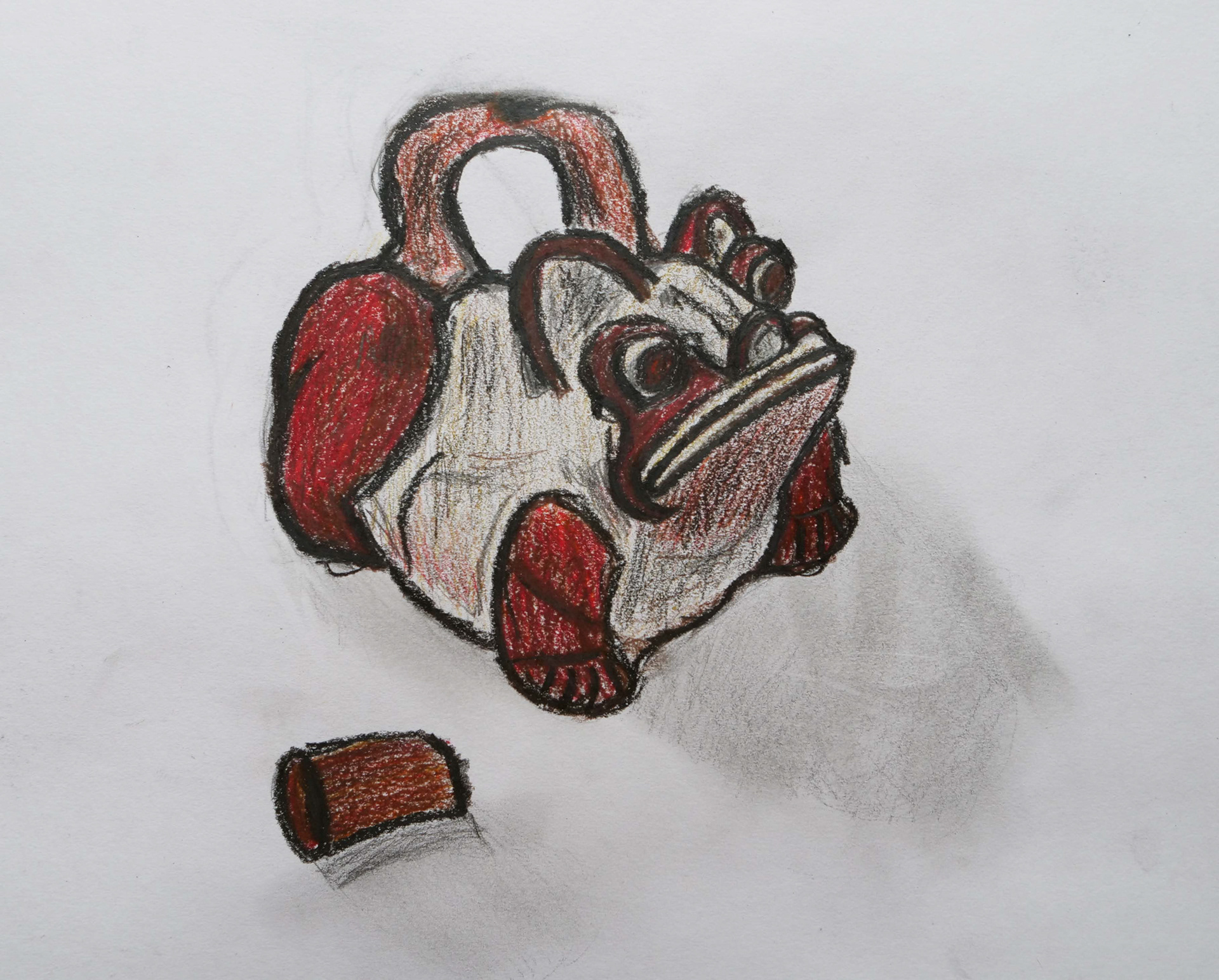 Drawing of a contributor.