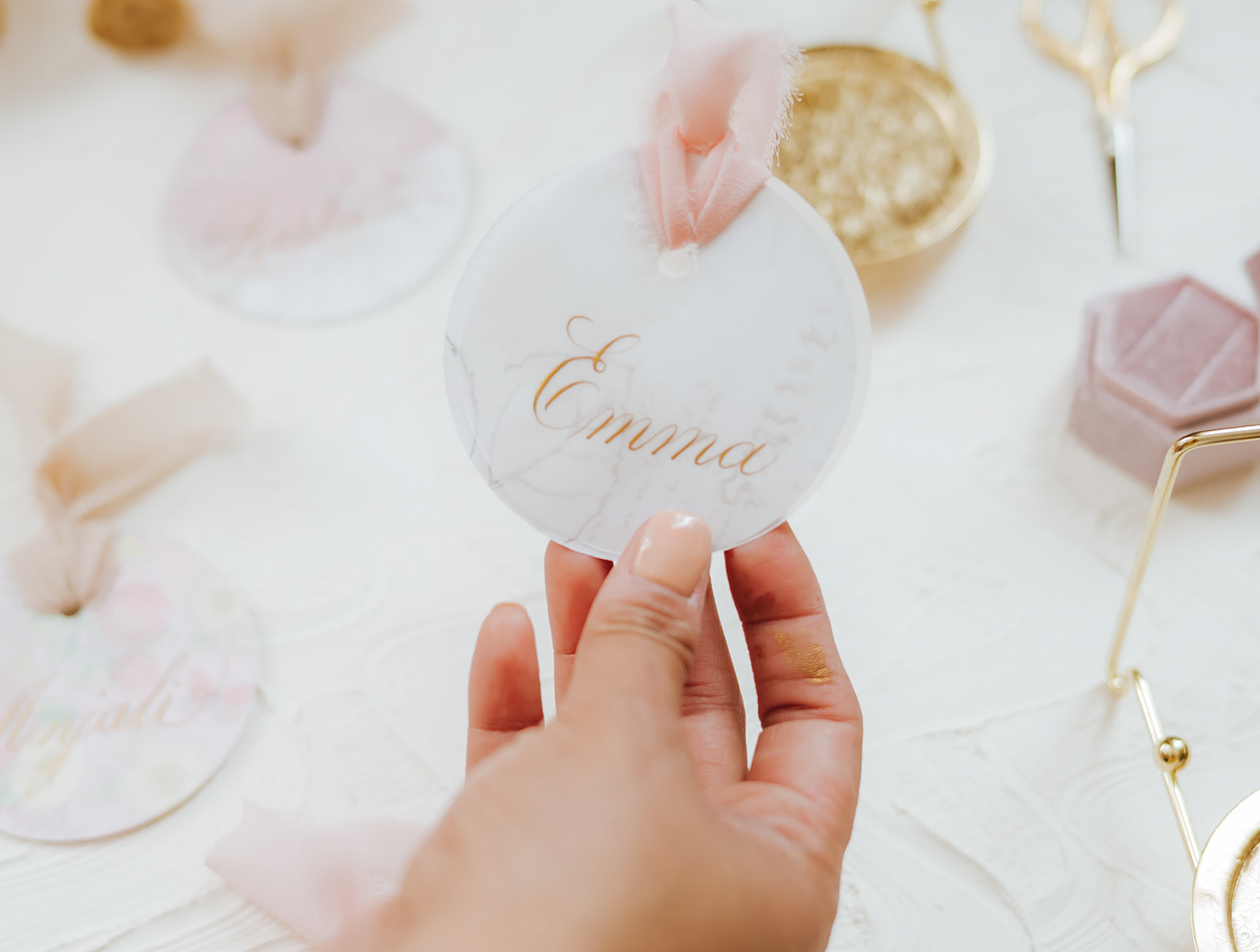 VELLUM AND FLORAL COMBO PLACE CARDS - starting at $5.00 each