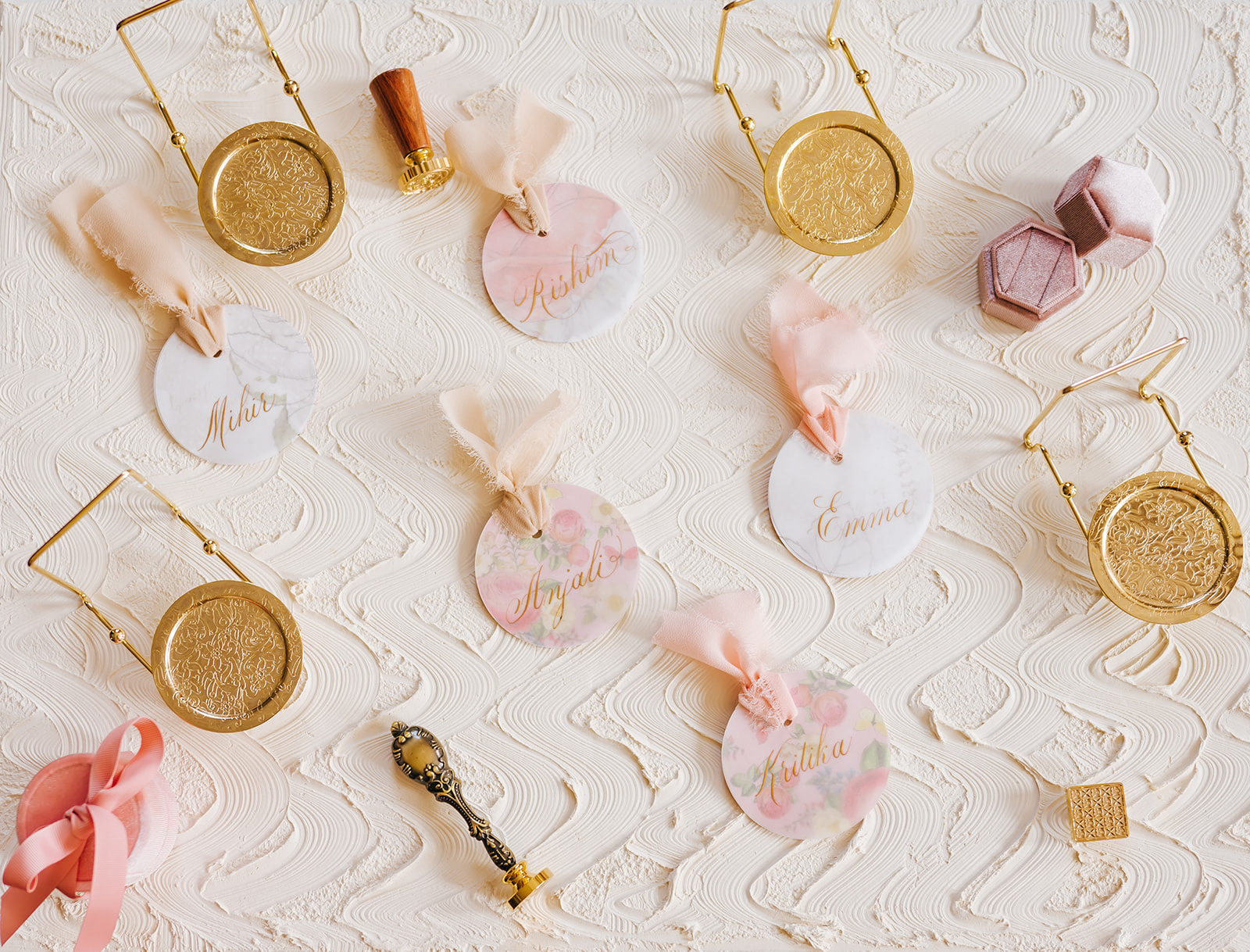 VELLUM AND FLORAL COMBO PLACE CARDS - starting at $5.00 each