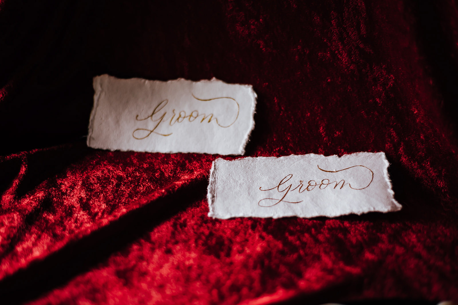 HANDMADE PAPER DECKLED EDGE PLACE CARDS - starting at $3.00
