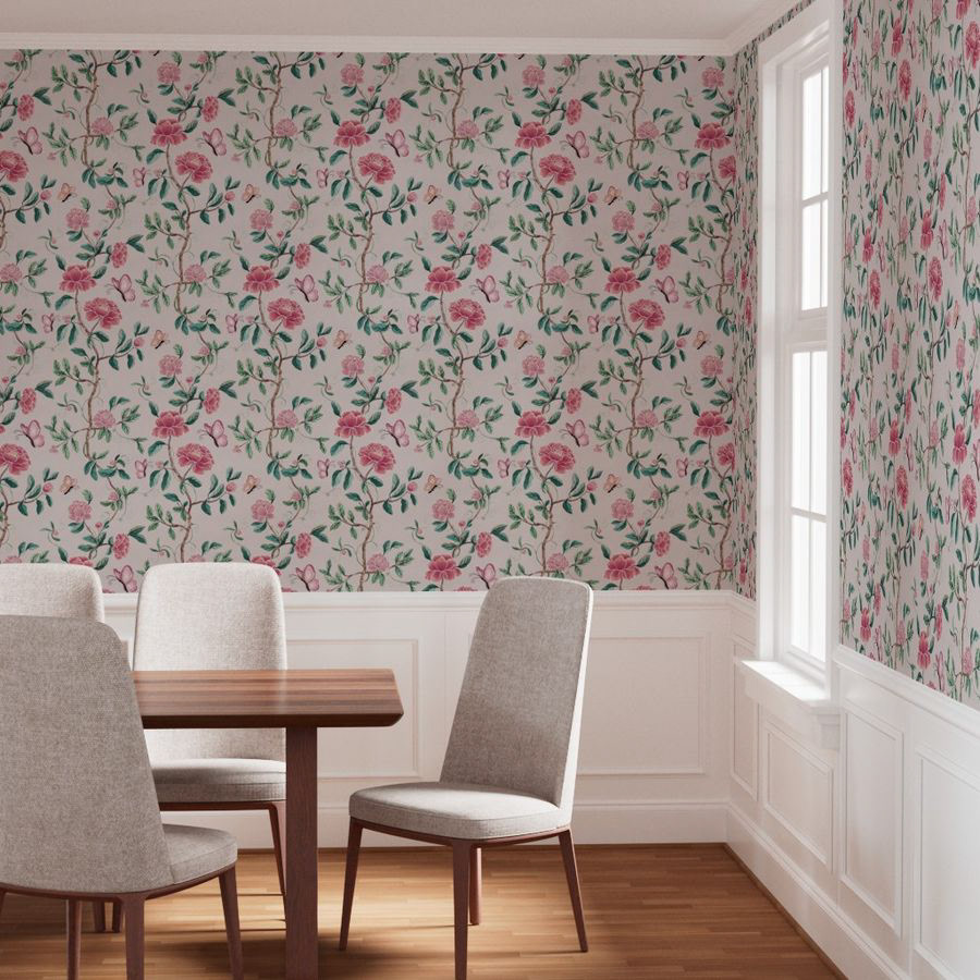 Bridgerton inspired Chinoiserie Wallpaper