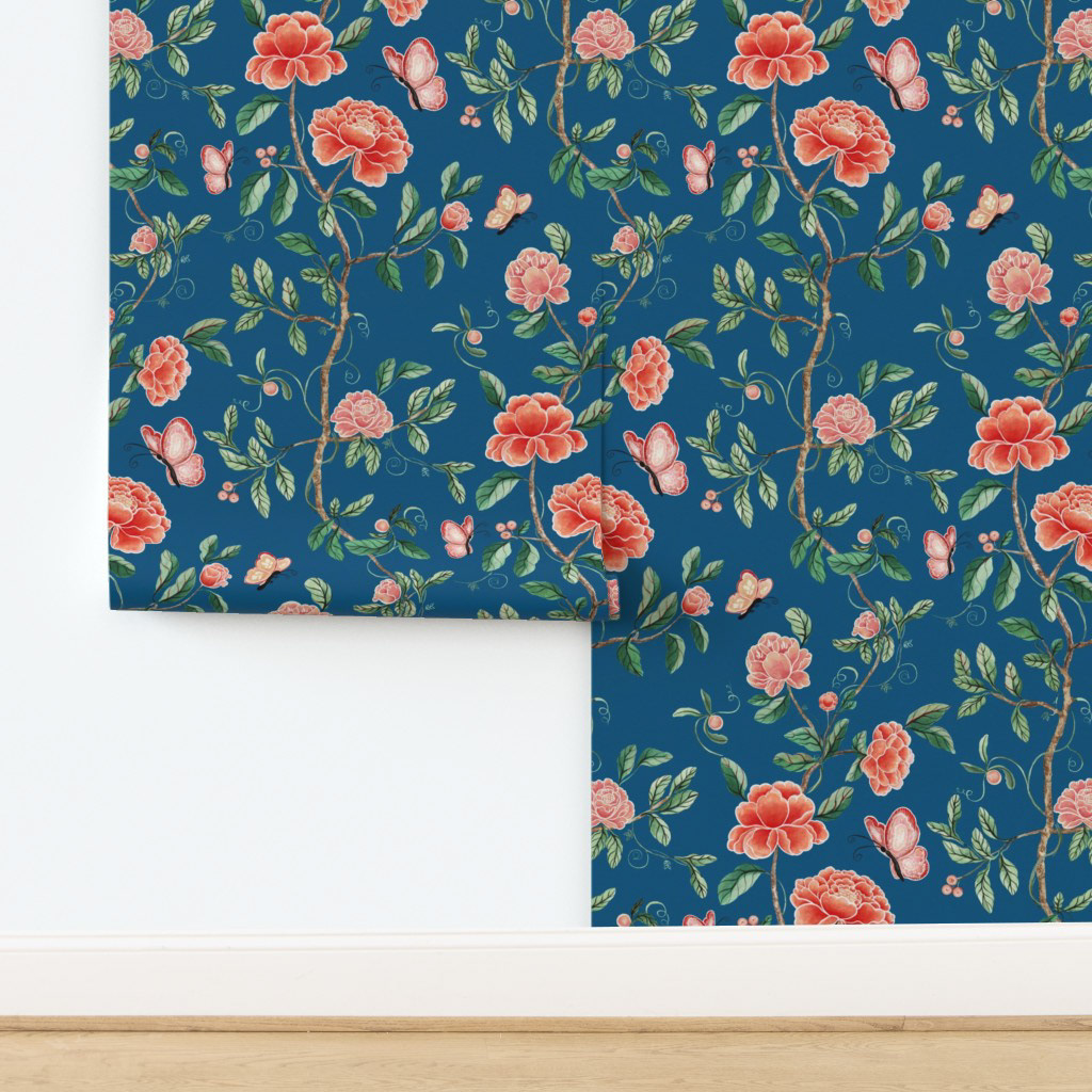 Brigerton inspired Floral Wallpaper