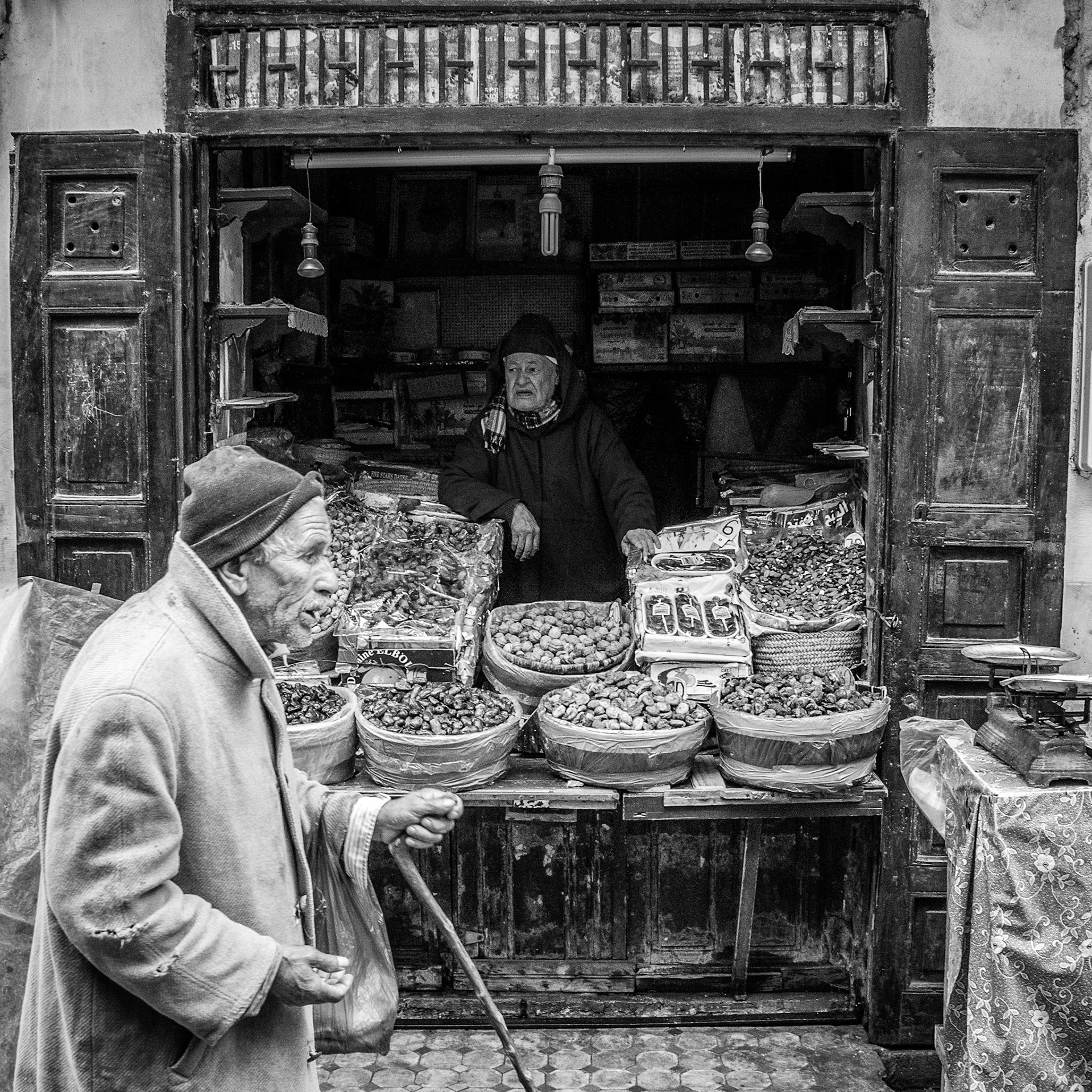 A glimpse in the old medina of Fes, Morocco.