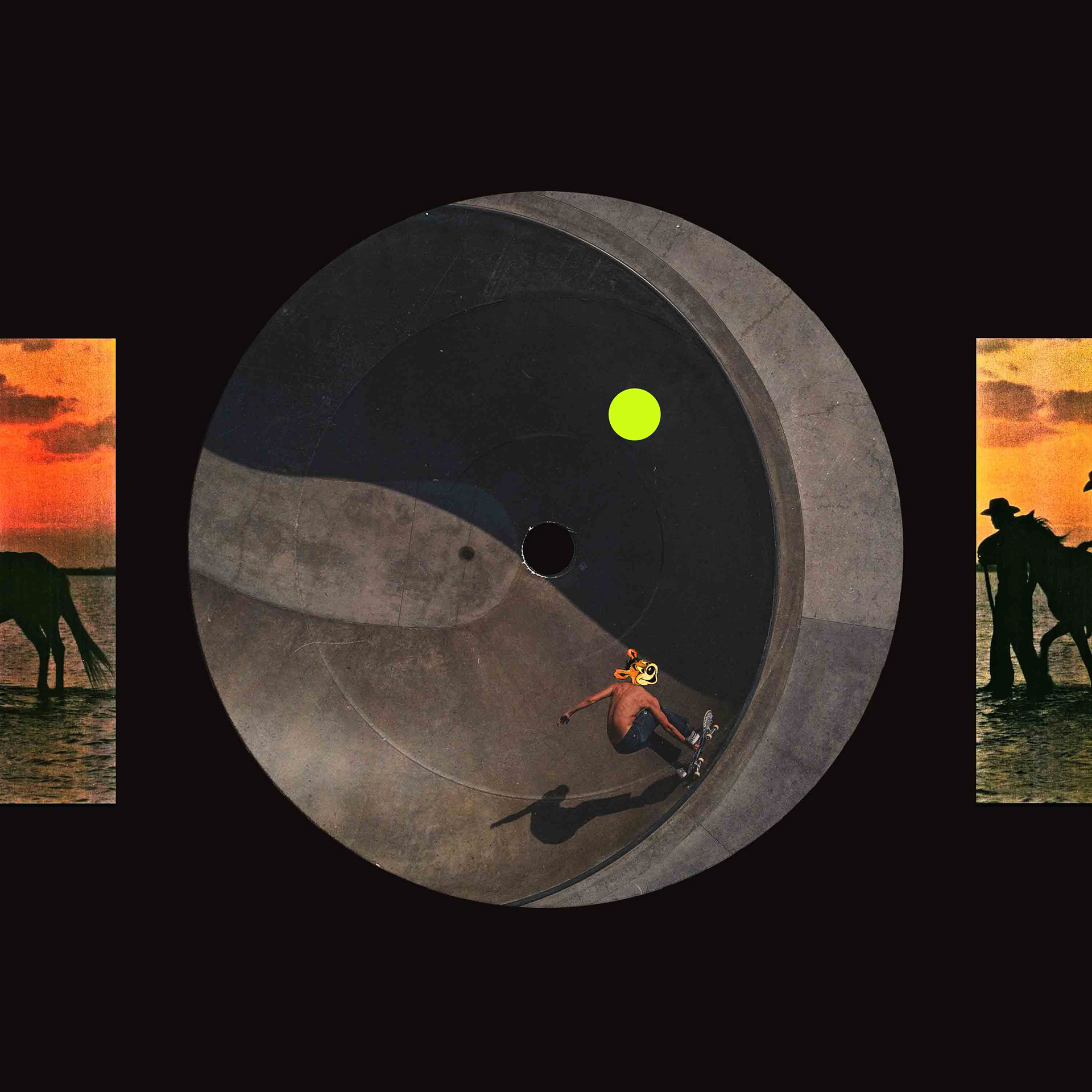 neon sun skater in the west