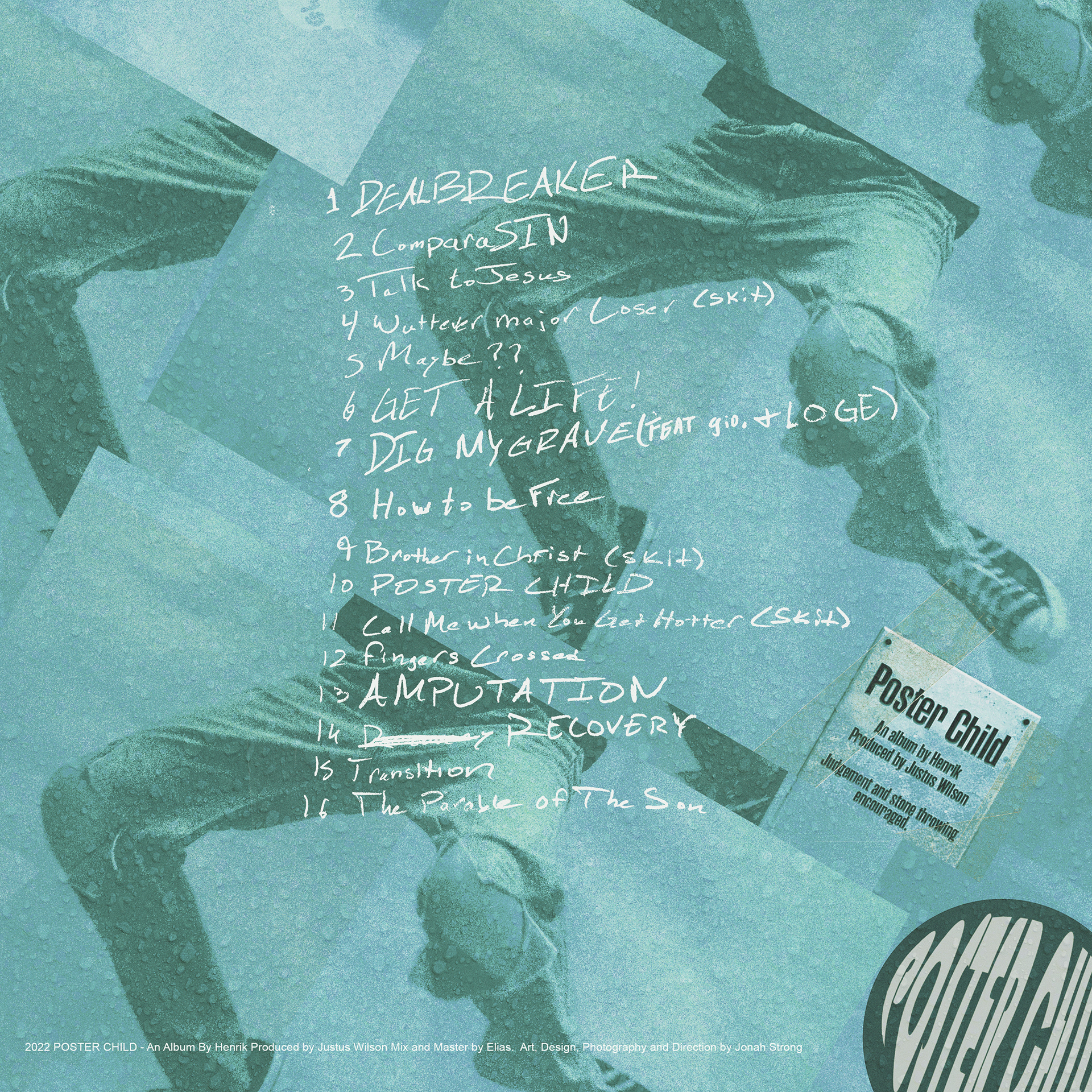 Henrik - "Poster Child" Tracklist