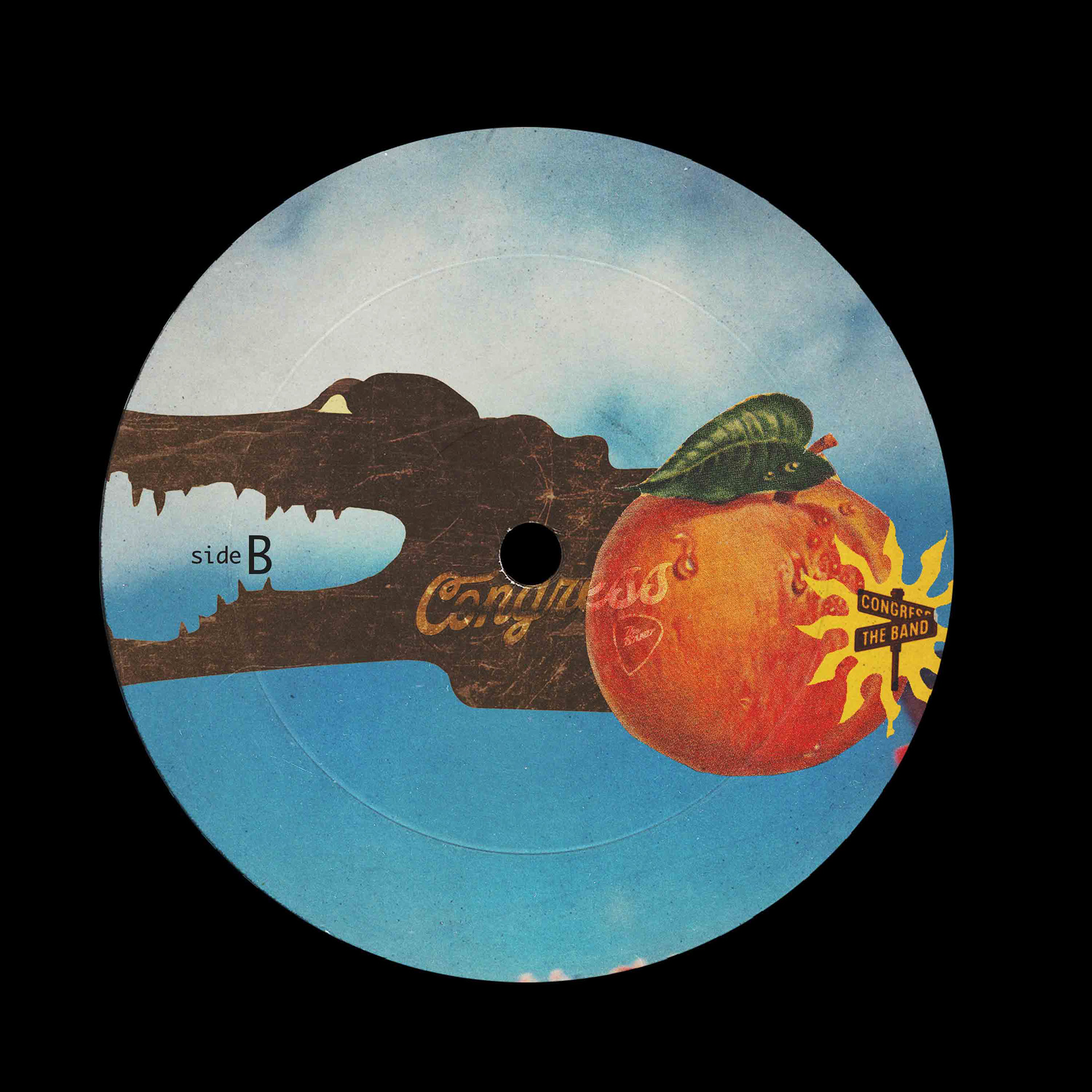 Congress The Band Vinyl Label - Art and Design by Jonah Strong - Creative Direction by Aaron Stearns and Household Name