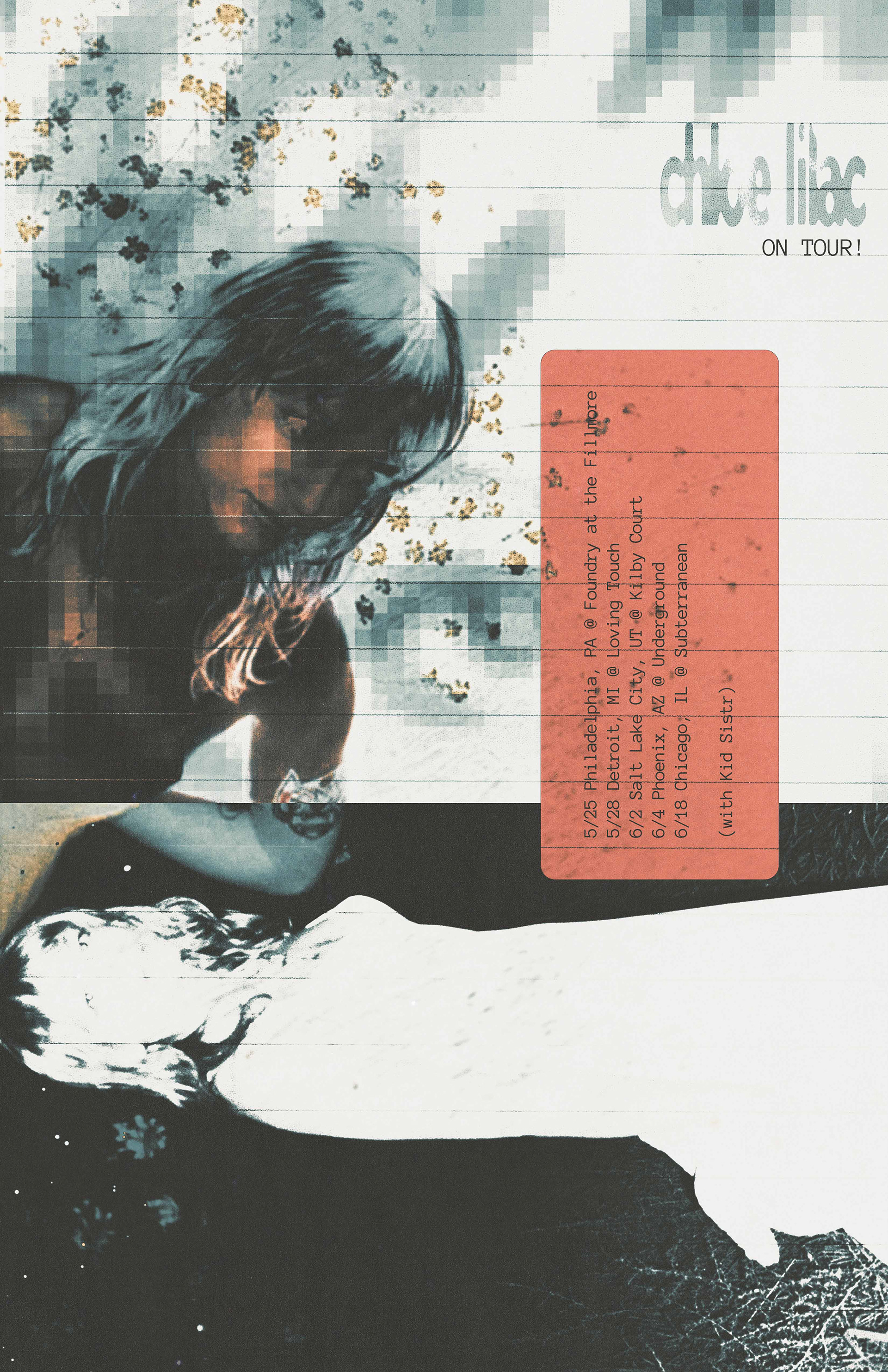 Tour Poster for Chloe Lilac- Art, Direction and Design by Jonah Strong