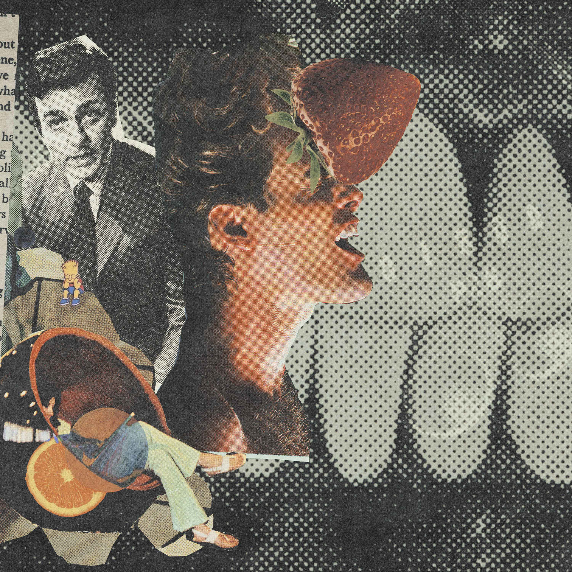 Strawberry Lover - Physical Collage