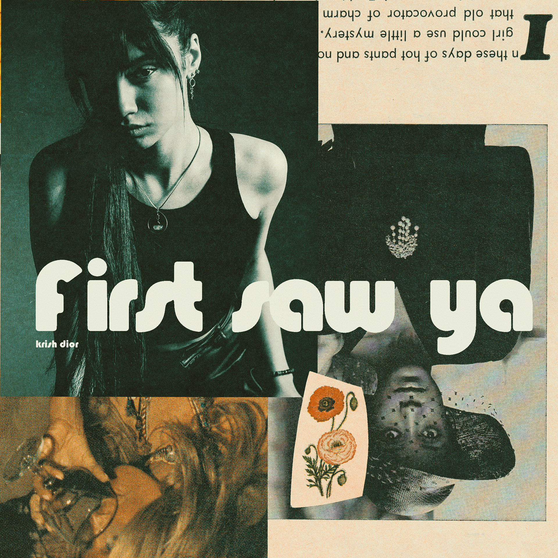 first saw ya - krish dior Single Cover Art - Art, Direction and Design by Jonah Strong