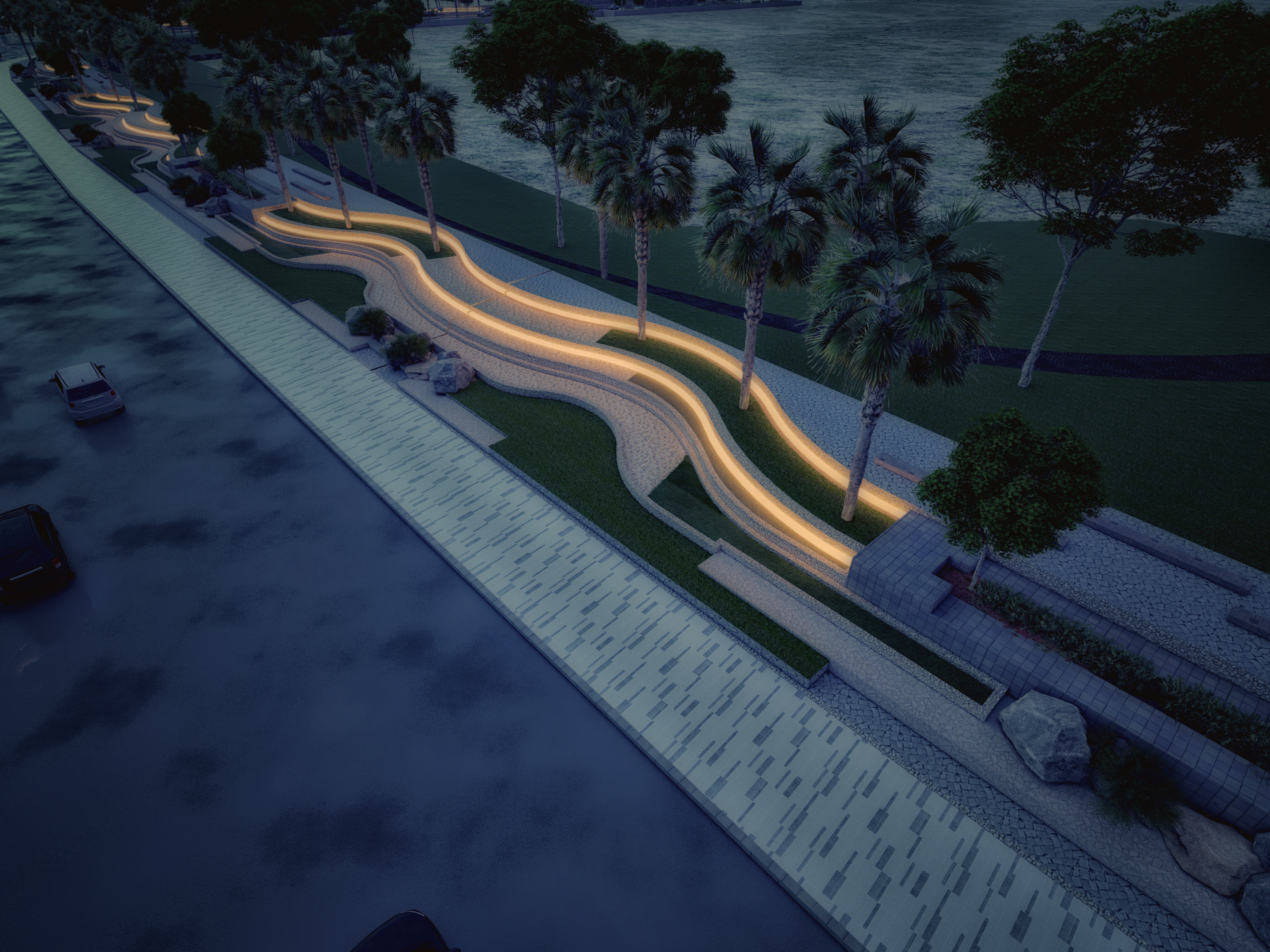 Royal Court Entrance landscape design