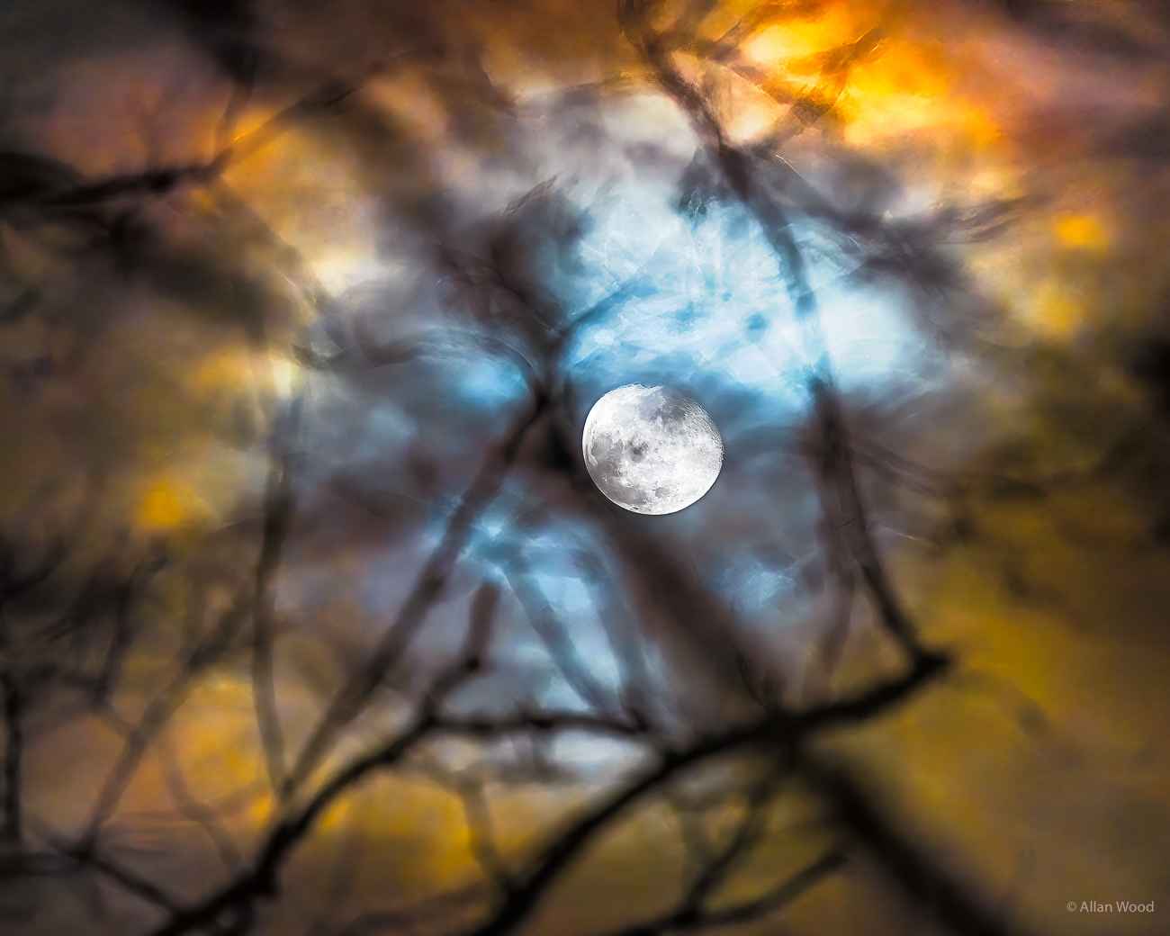 Eye around the Moon