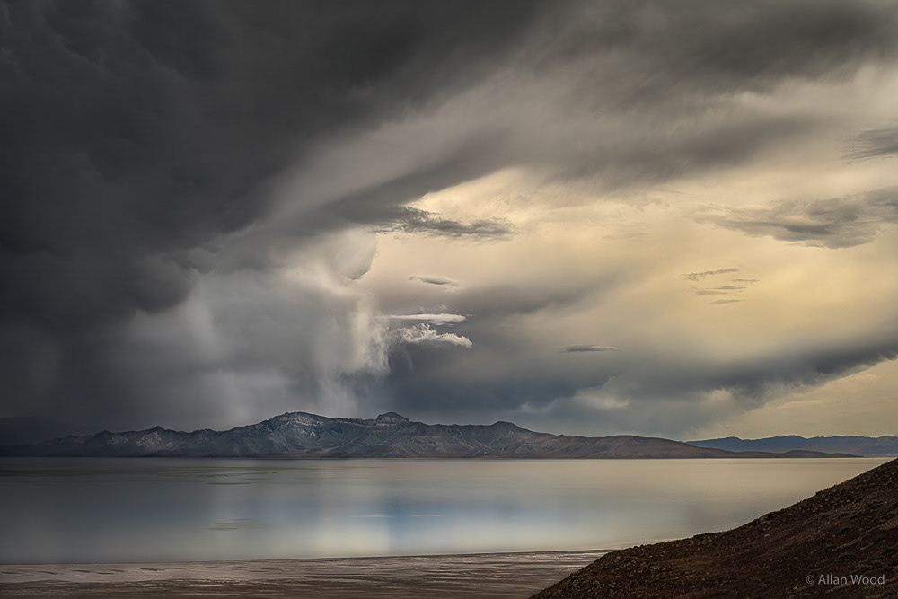 Storm over the Great Salt Lake