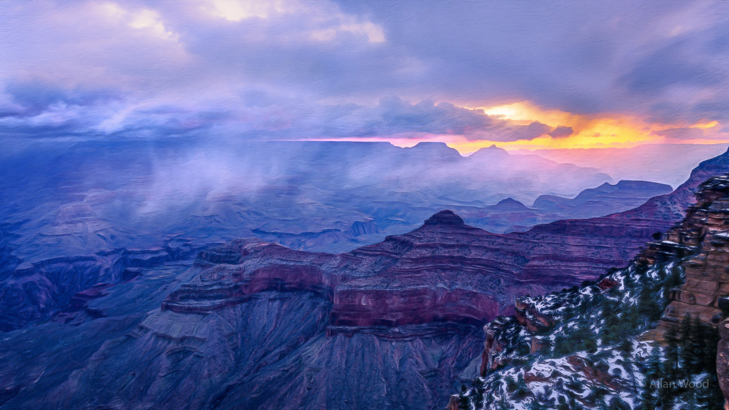 Winter Sunrise, Grand Canyon