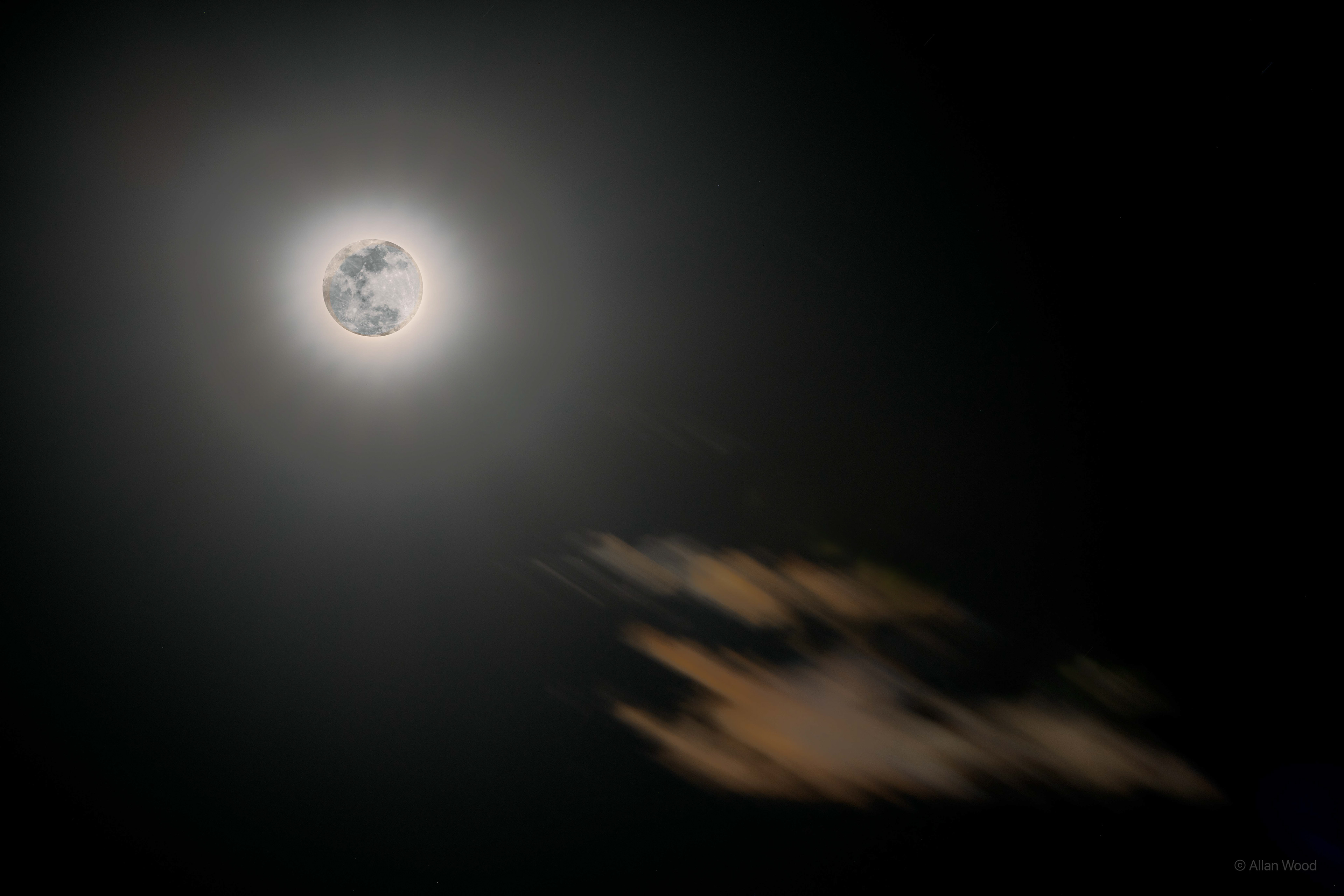 Moon over Death Valley