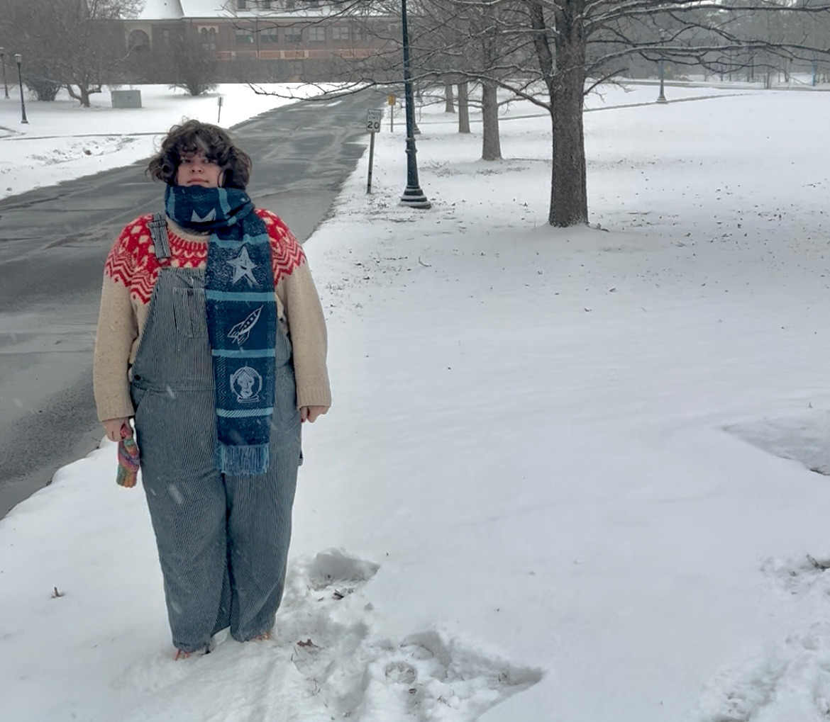 "Intercosmic Scarf" out and about