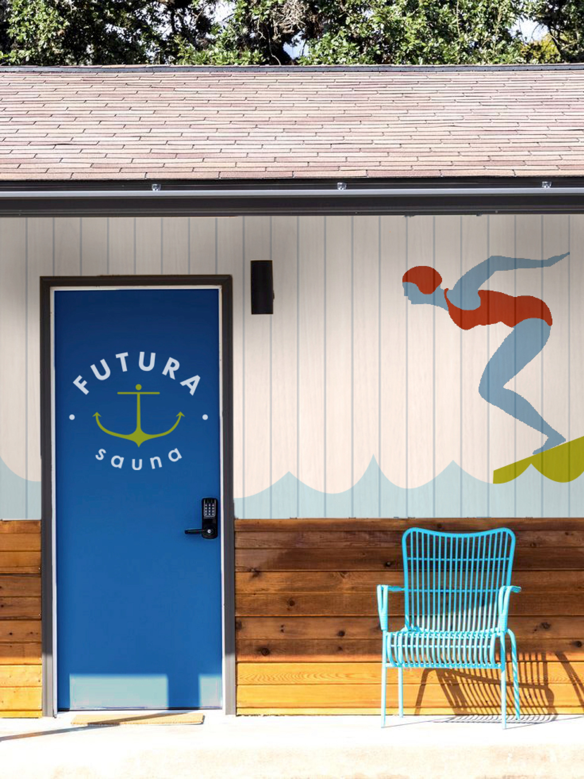 Futura Hotel Signage and Mural Mockup