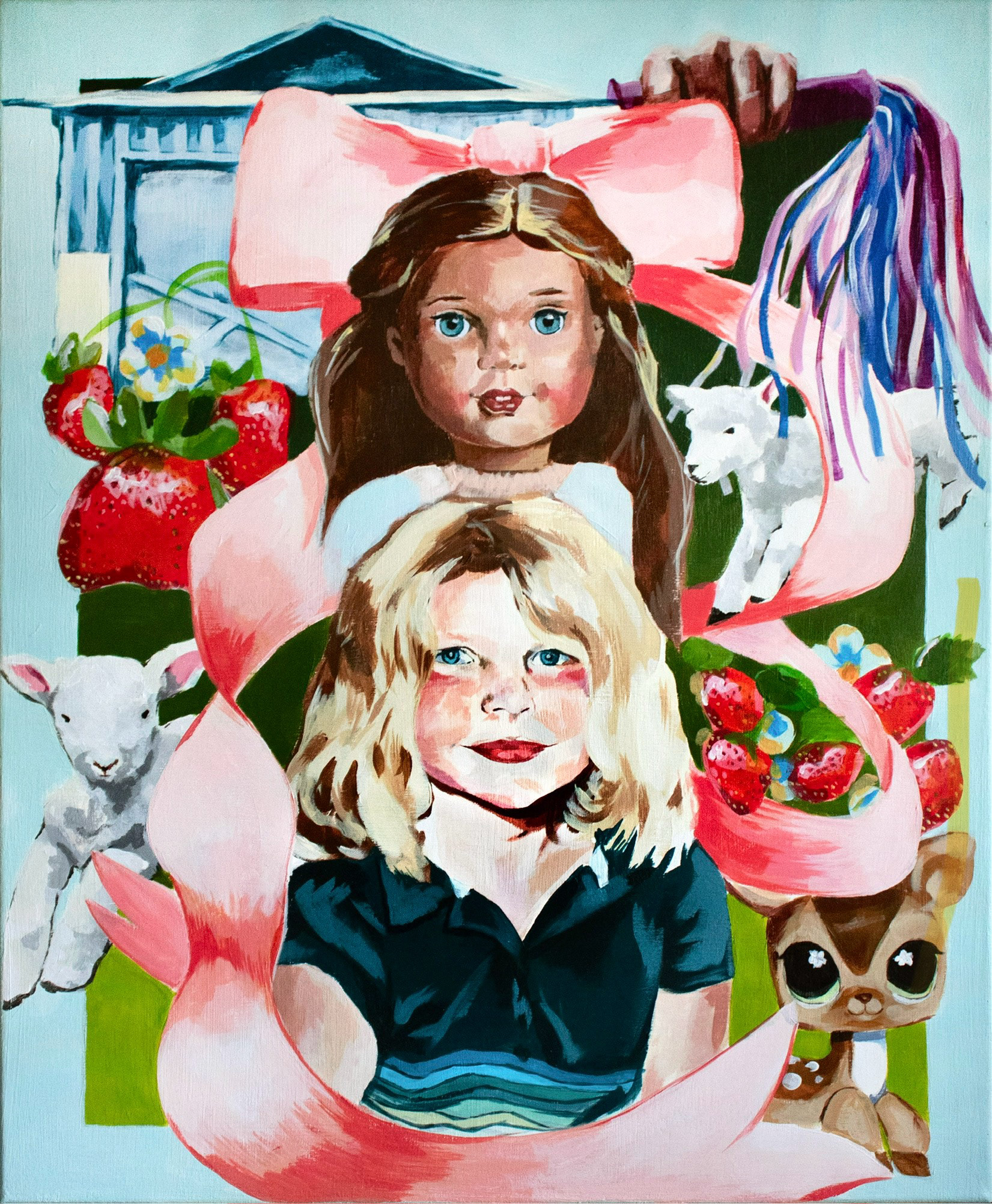 "Scrapbook", Acrylic on Canvas, 30" x 24", 2023