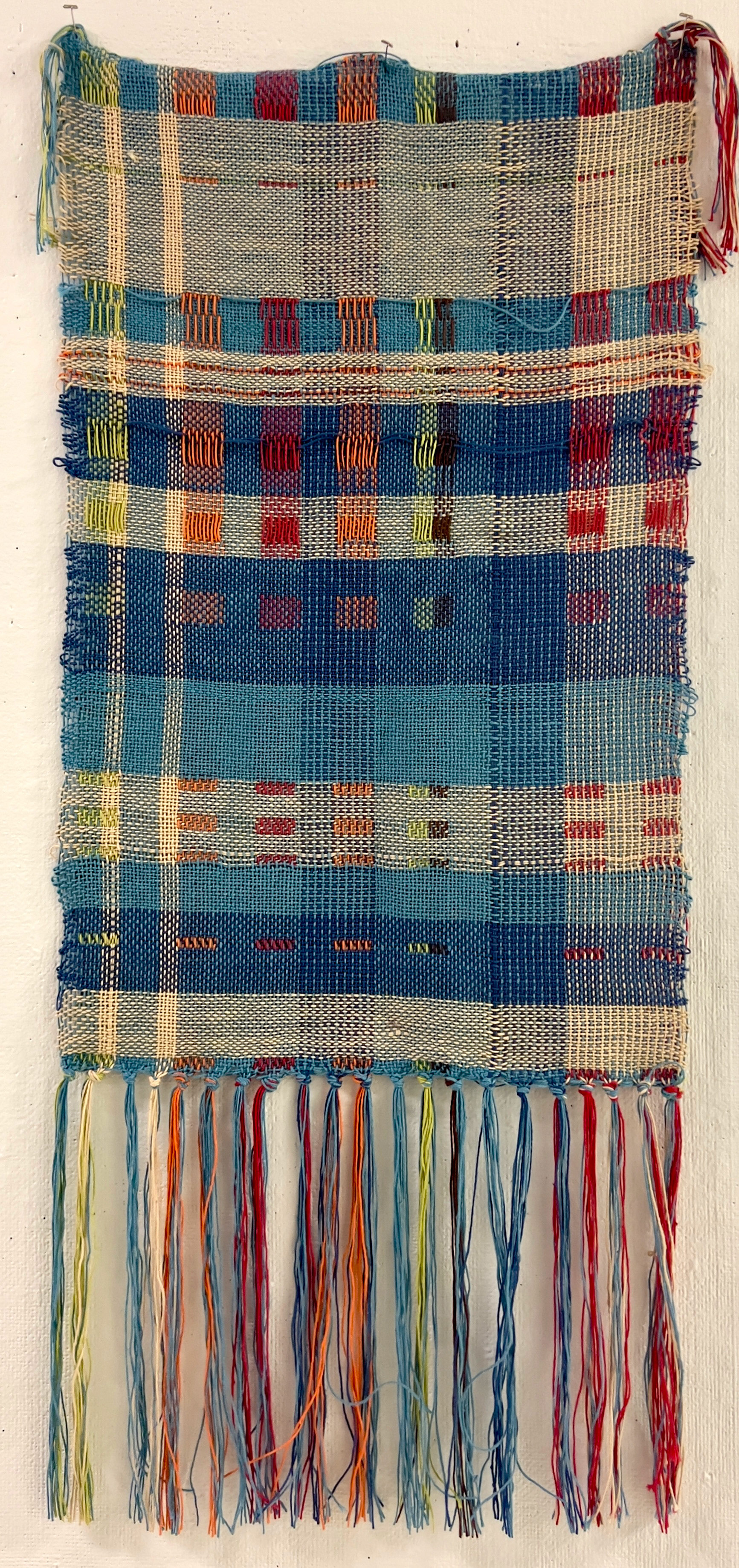 "Double Weave", 4-Harness Weaving, 30" x 18", 2025 (back)