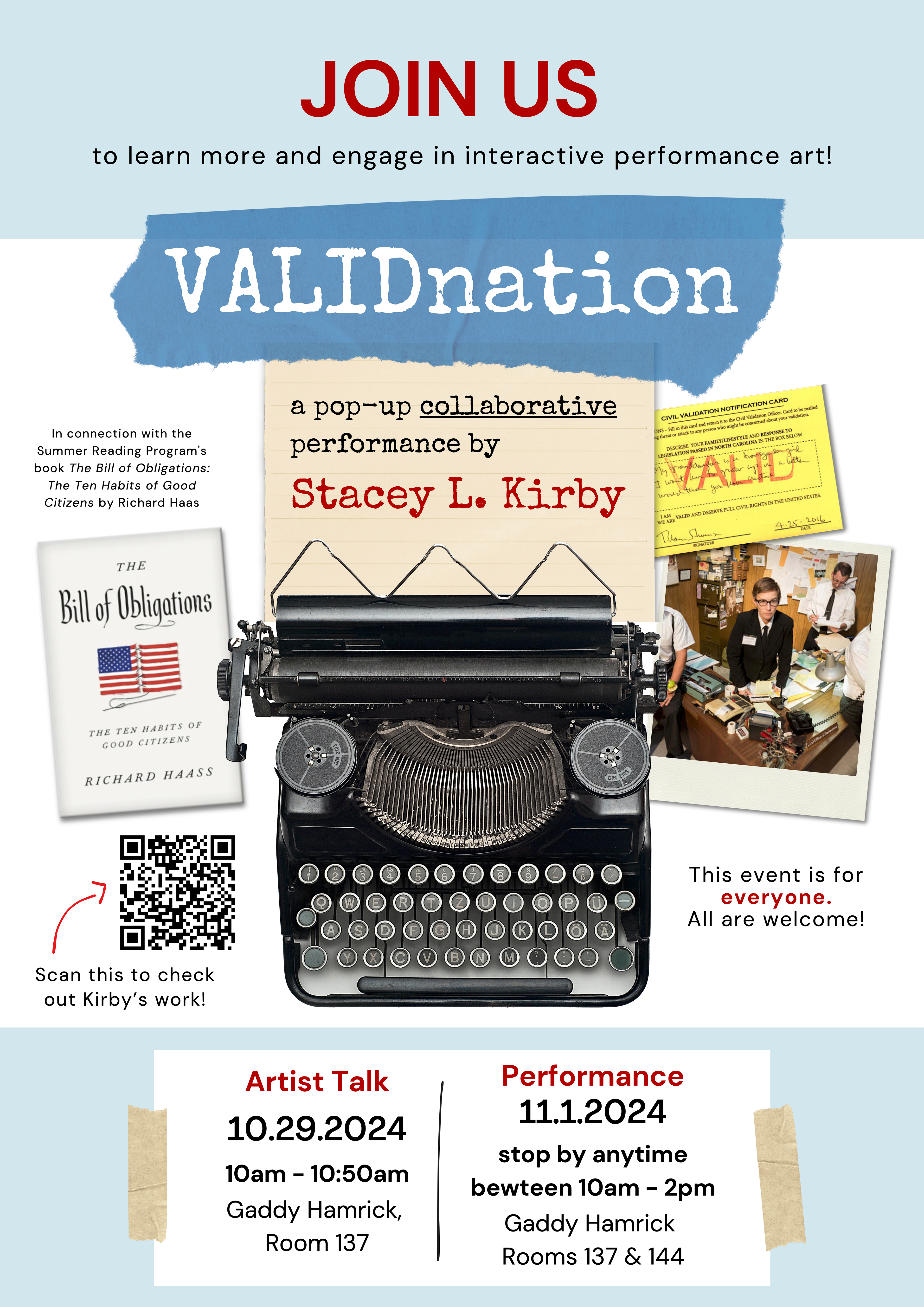 Poster for a Performance Art Event