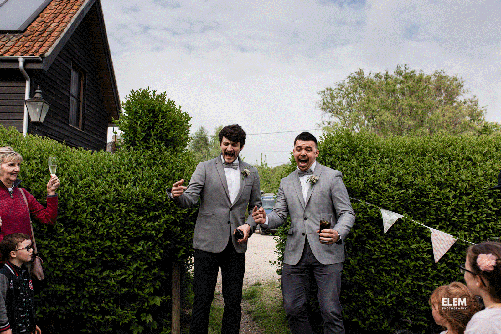 Festival wedding confetti photo